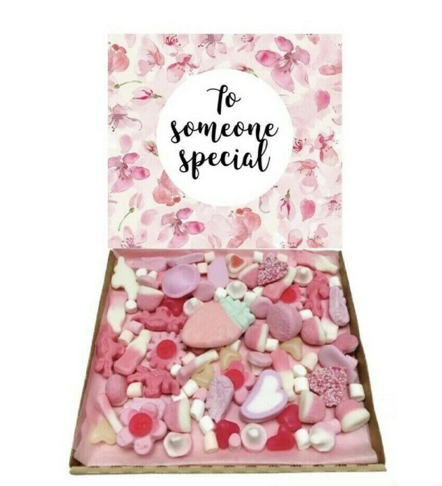 Pink To Someone Special Mothers Day Gift Present Pink Candy Pick N mix 300 g Sweet Box Box Hamper Selection box Present Show Someone You Care Nan Nanny Grandma Godmother Auntie Sister Wife Fianc  - Buy Online on GoSupps.com