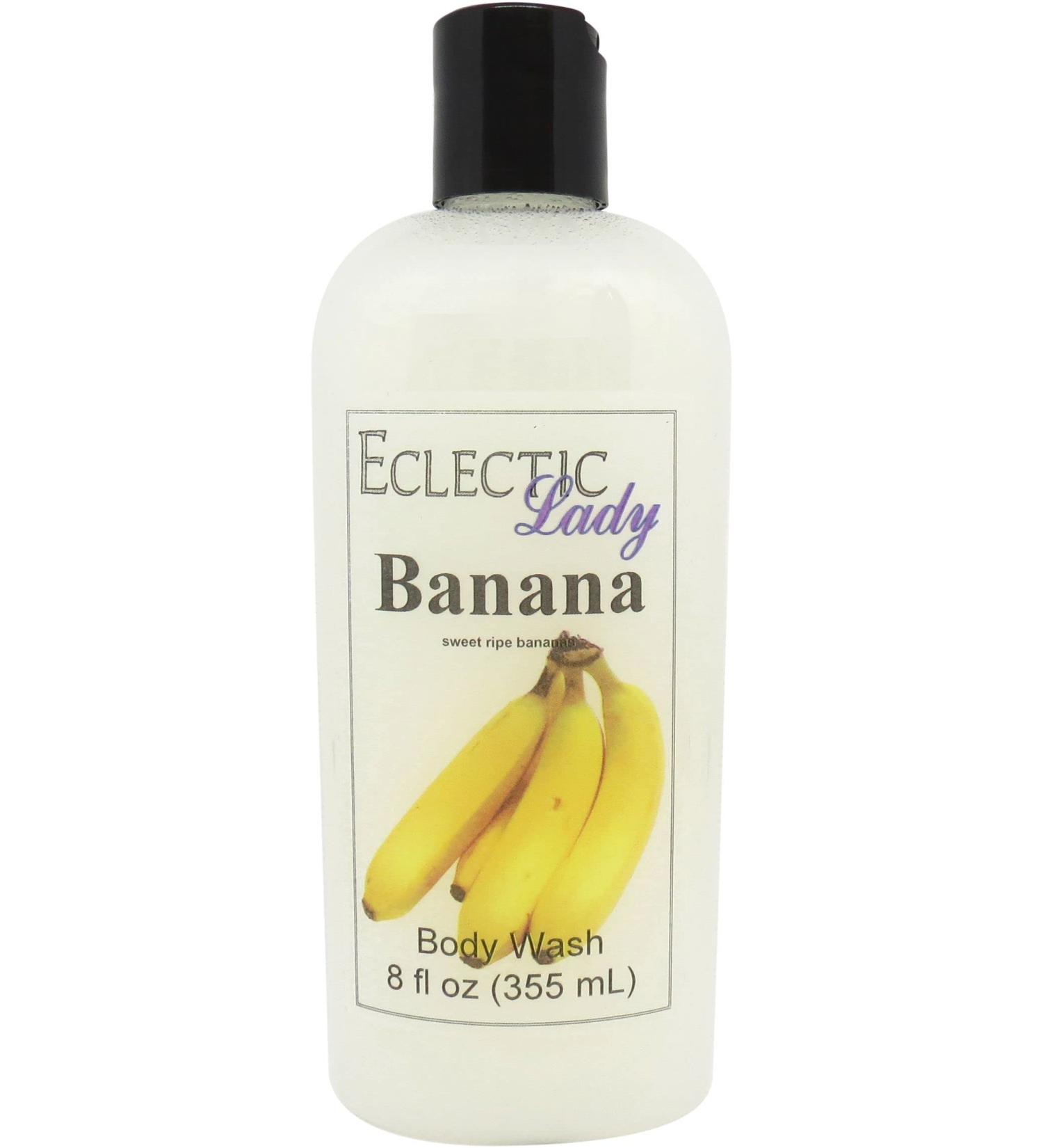 Eclectic Lady Liquid Pearl Body Wash - Banana Scent 3-in-1 Use For Bubble Bath Hand Soap & Body Wash Phthalate-Free Banana Fragrance Handcrafted in USA (8 oz) 8 Fl Oz (Pack of 1) - Buy Online on GoSupps.com