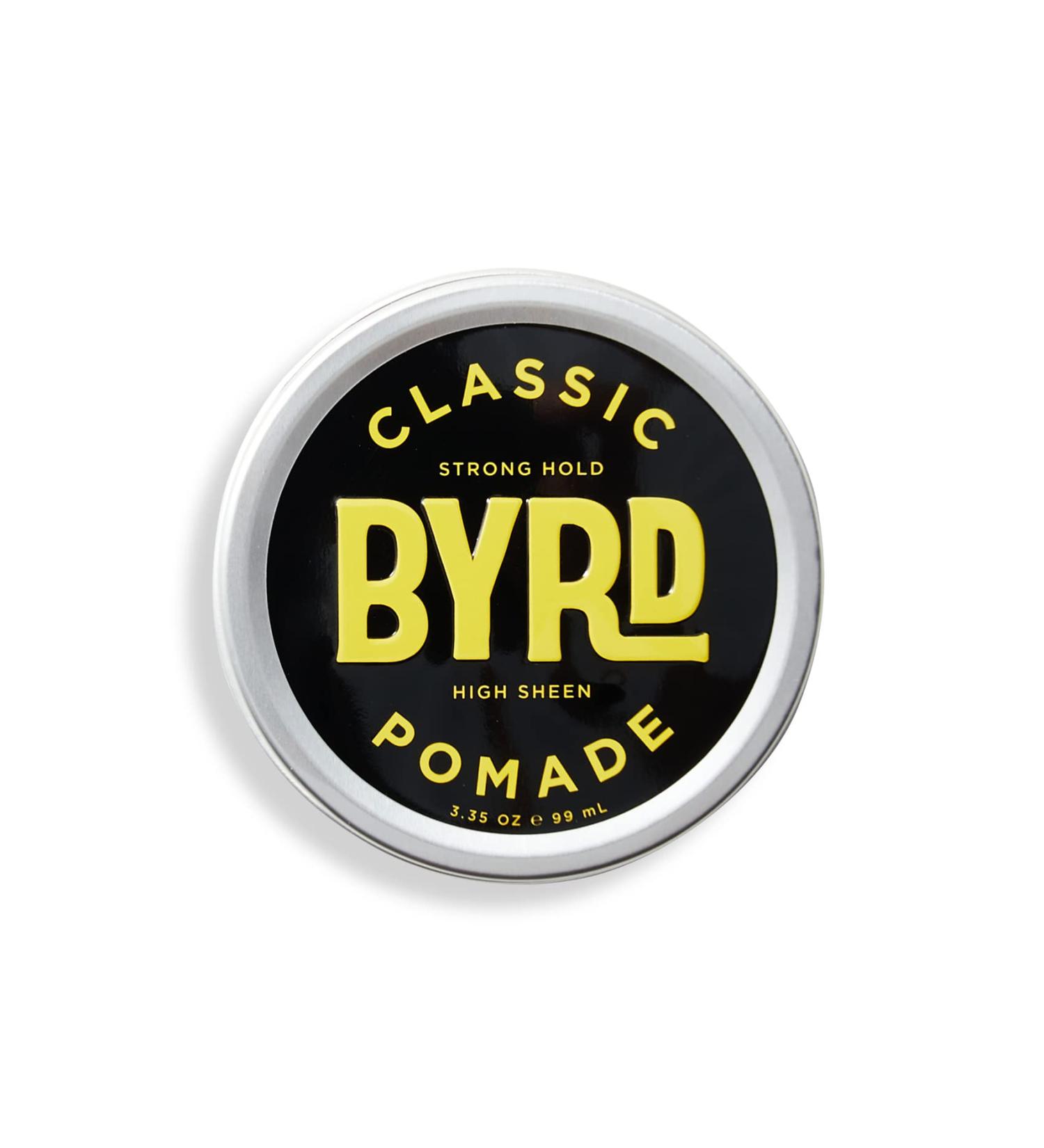 BYRD Classic Pomade - Strong Hold, Polished Finish, Mineral Oil-Free - 3.35oz - Wax Based, Cruelty-Free - For All Hair Types - Buy Online on GoSupps.com