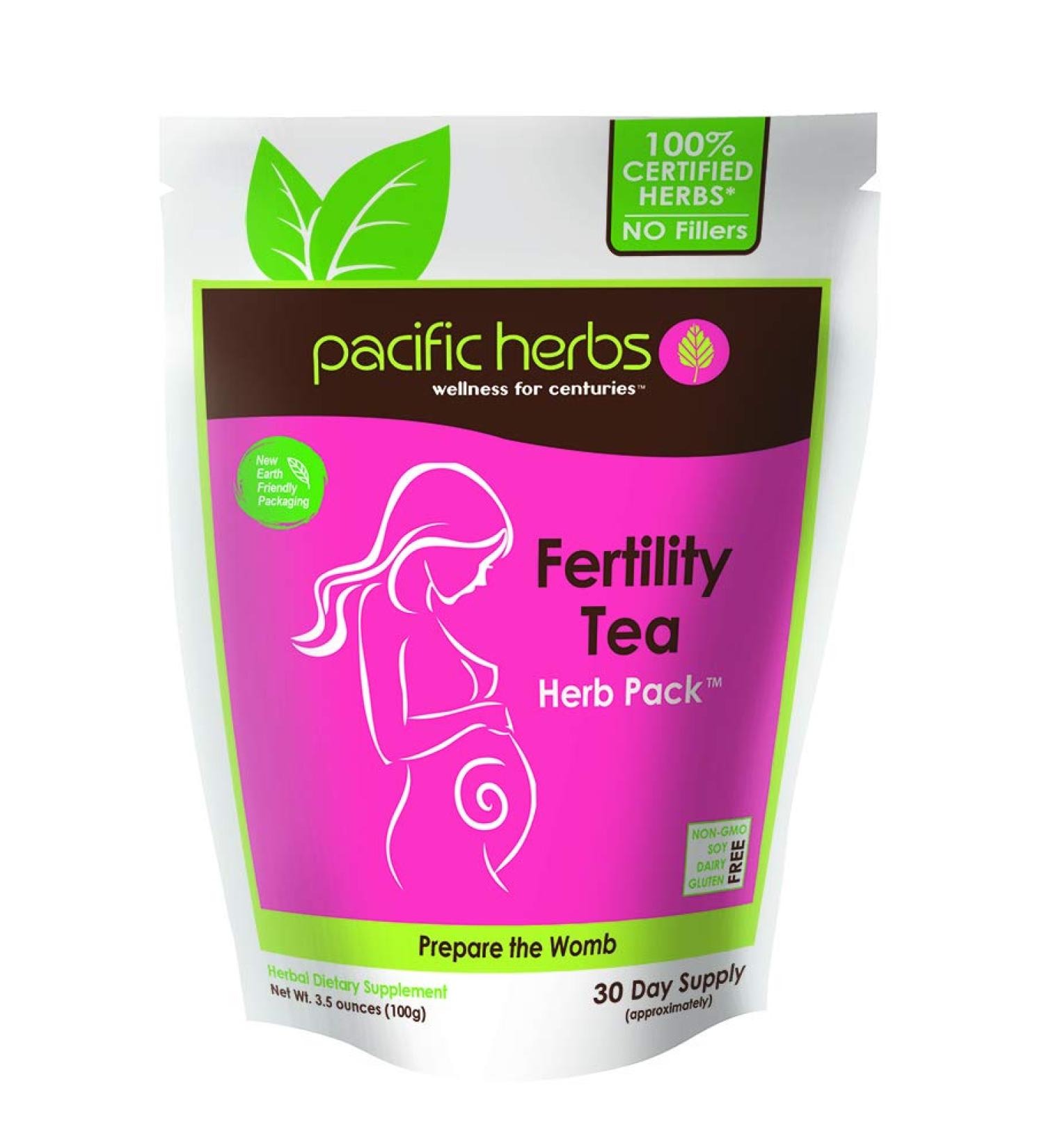 Pacific Herbs Natural Fertility Tea - Herbal Extract for Fertility Support - Buy Online on GoSupps.com