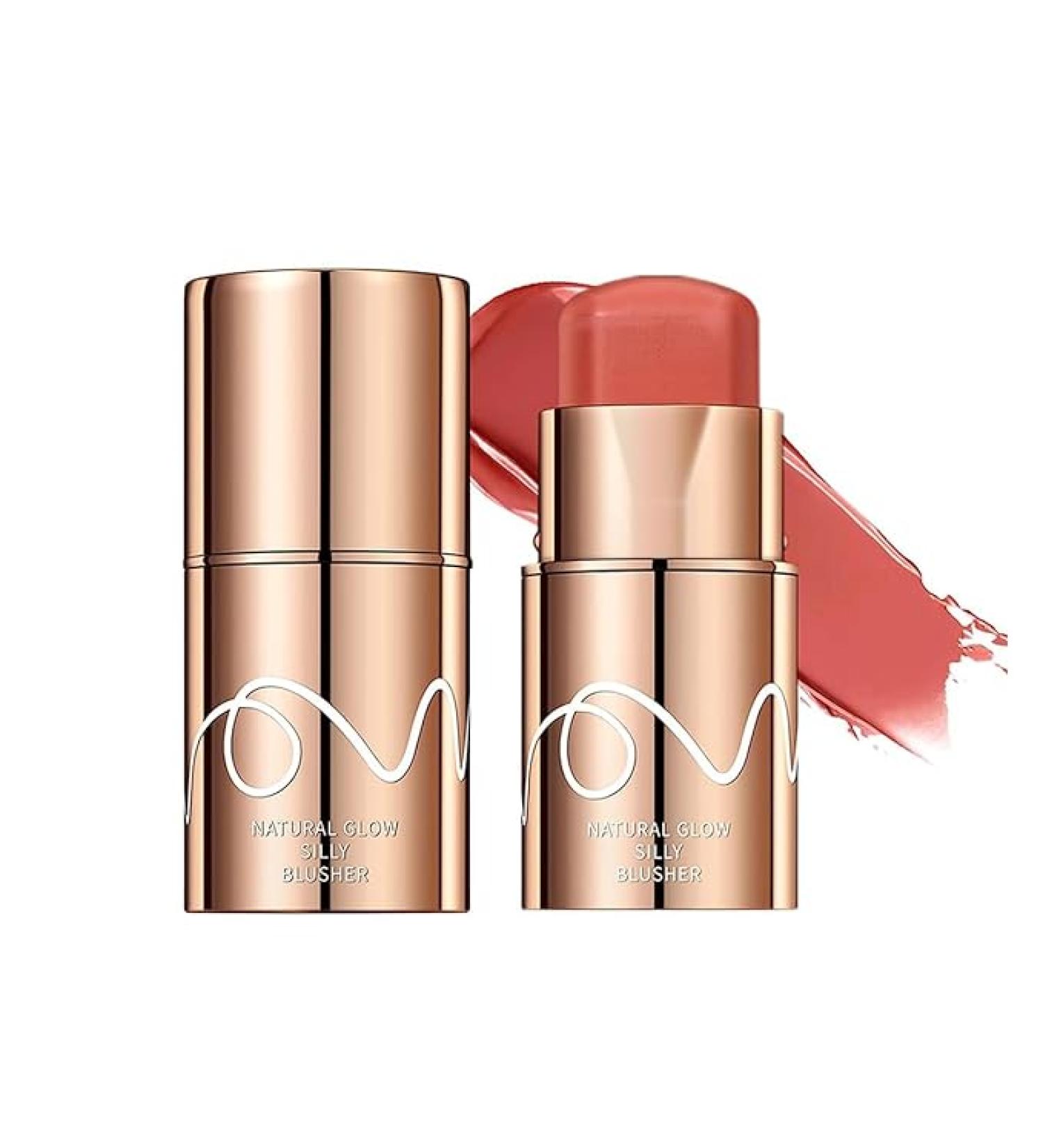 Waterproof 3-in-1 Cream Blush Stick for Lip  Cheek  Eye | Long-Lasting & Buildable Blusher Contour - Dainty 3-in-1 Cheek & Lip Tint - Moisturizing & Blendable Formula - Suitable for All Skin Tones (2#) - Buy Online on GoSupps.com