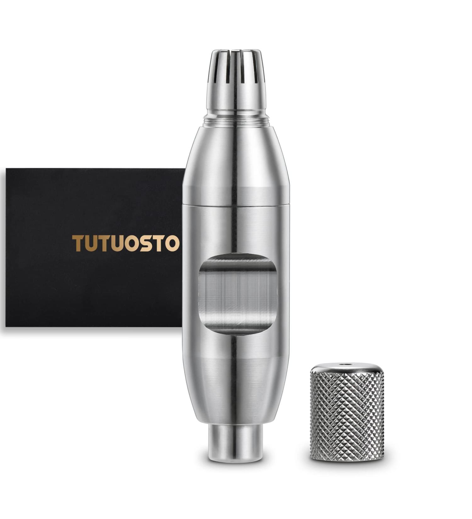 Stainless Steel Manual Nose Hair Trimmer & Ear Hair Removal - Perfect Gifts for Men Painless & Waterproof Easy to Clean - Buy Online on GoSupps.com