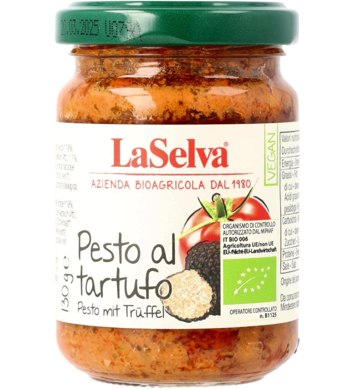 LaSelva La Selva Bio Pesto al Tartufo Tomato Spice Paste with Truffle (2 x 130 g)