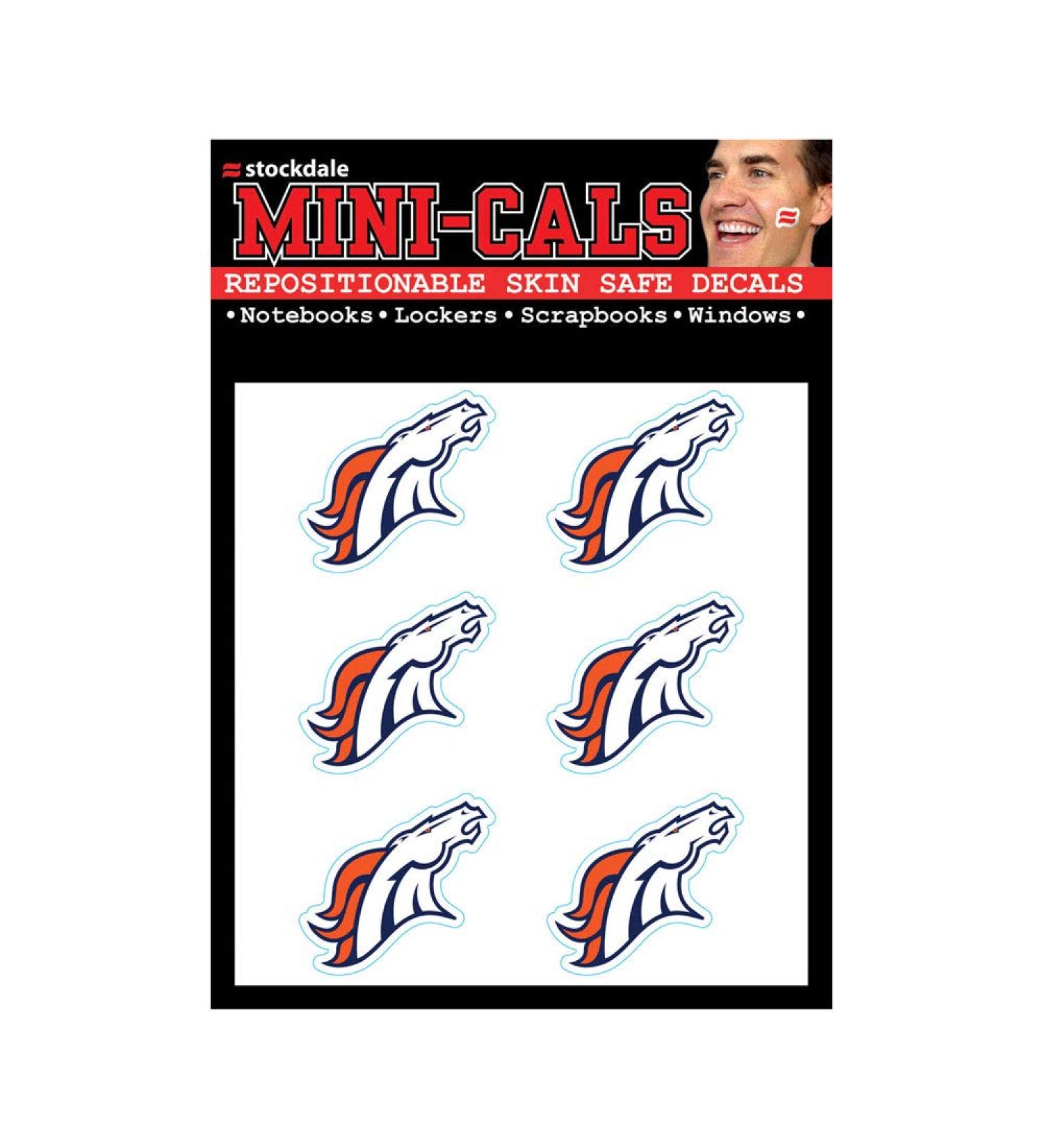 Wincraft 6-pack face stickers 3cm - NFL Denver Broncos