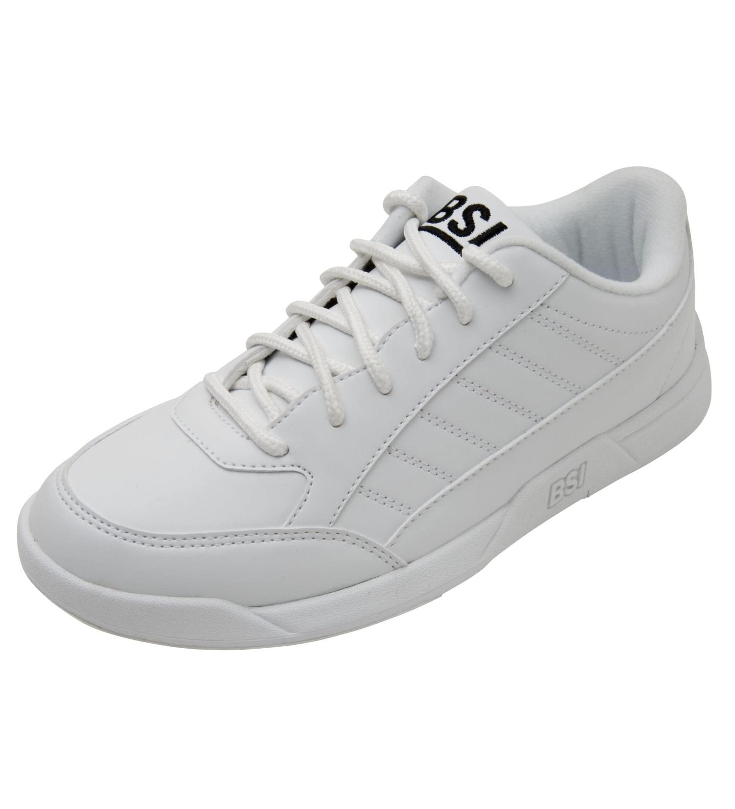 BSI Boys' White Bowling Shoes - Size 2 | Kids' Lightweight and Durable - Buy Online on GoSupps.com
