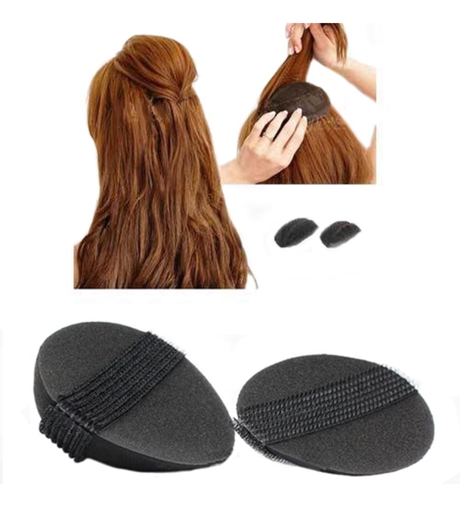 Sponge Bump It Up Volume Hair Base Insert Tool - 4Pcs/2Pair Black Hair Accessories - Buy Online on GoSupps.com