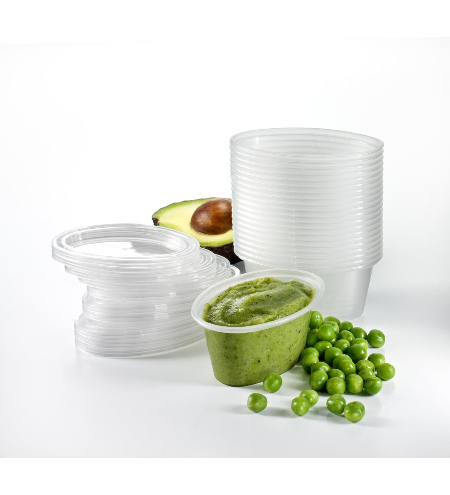 Mummy Cooks 20 Freezable Weaning Portion Pots | BPA-Free & Reusable for Babies 6 Months - Buy Online on GoSupps.com