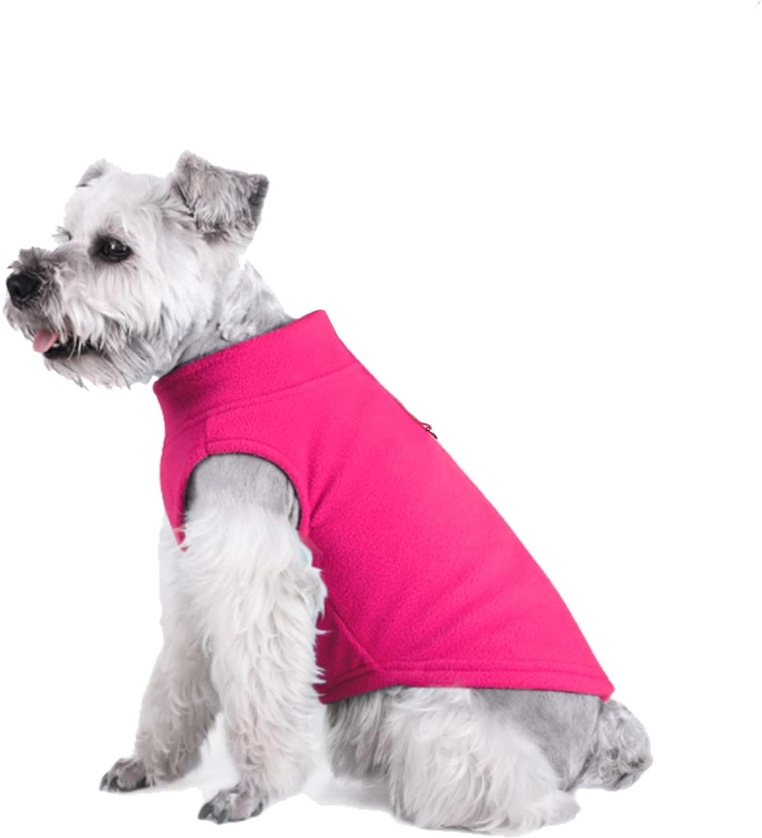 Shop Yaodhaod Premium Dog Vlies Vest | Cozy Sweater Jacket for Small Dogs (M Pink) - Ideal for Boys & Girls - Buy Online on GoSupps.com