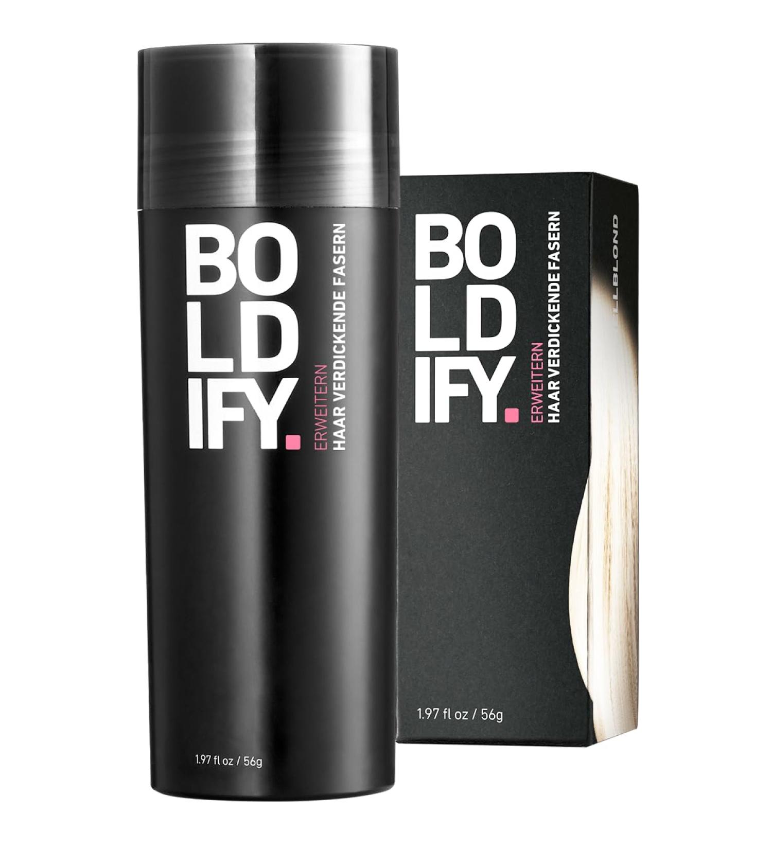 Boldify Stray Hair Powder for Thinning Hair - Invisible Large Bottle (56g) | Hides Hair Loss in 15 Seconds | Natural Solution for Fine Hair - Unisex - Buy Online on GoSupps.com