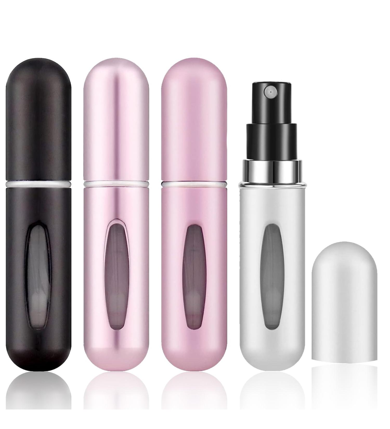 4PCS Perfume Atomizer Bottle 5ML Travel Perfume Atomiser Refillable Mini Spray Bottles Portable Atomiser Perfume Spray Bottle Empty Cologne Dispenser for Travel Holiday and Outdoor Activities - Buy Online on GoSupps.com
