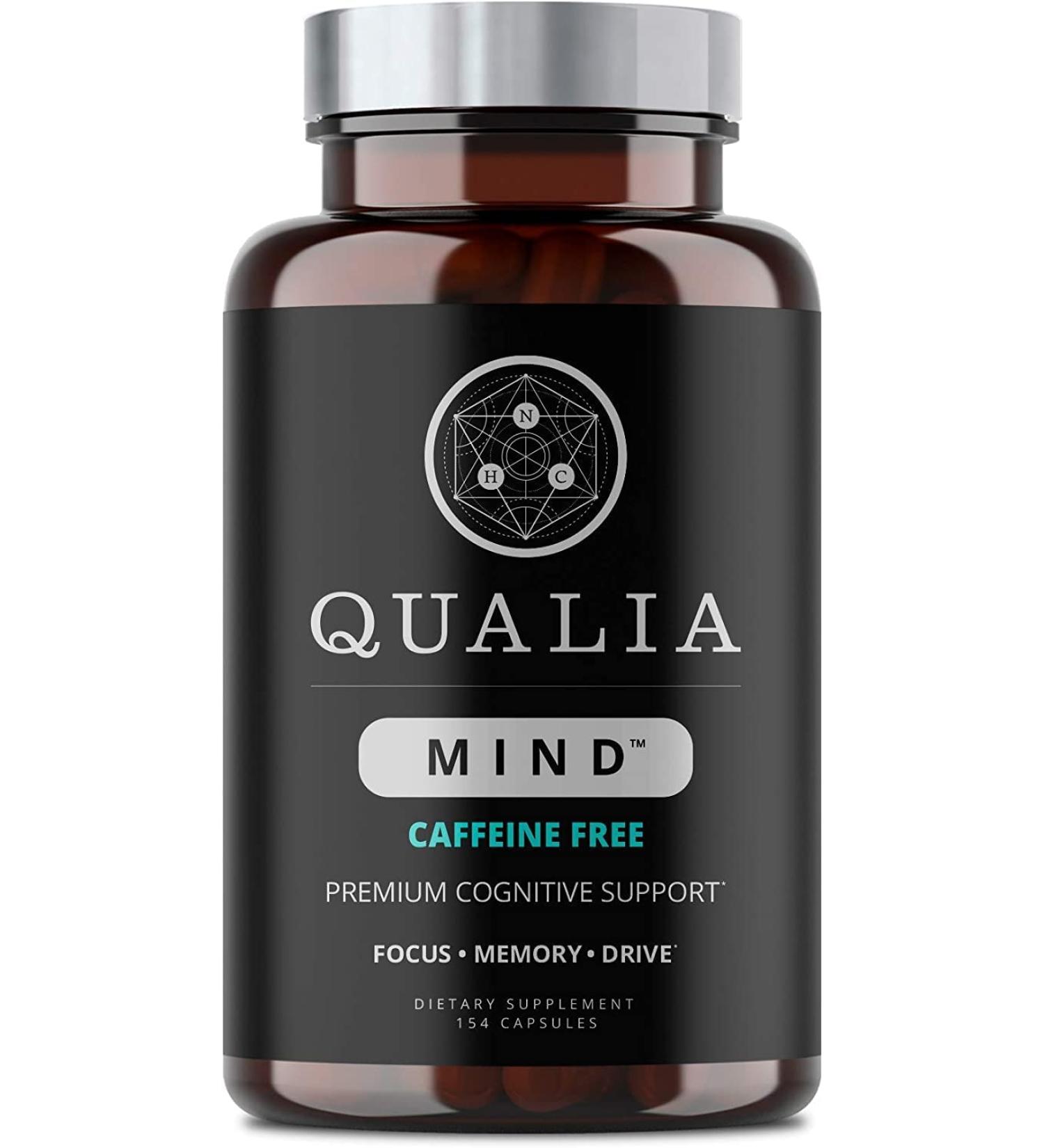 Neurohacker Collective Qualia Mind Caffeine Free - Top Brain Supplement (154 Capsules) - Buy Online on GoSupps.com