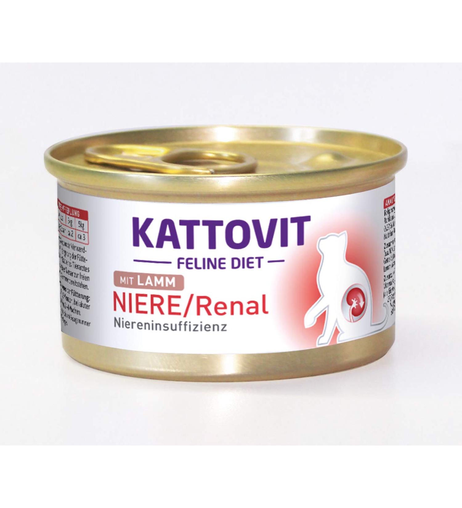 Kattovit Low Protein Lamb Cat Food - 85g Pack of 24 | Healthy Nutrition for Cats | International Shipping - Buy Online on GoSupps.com