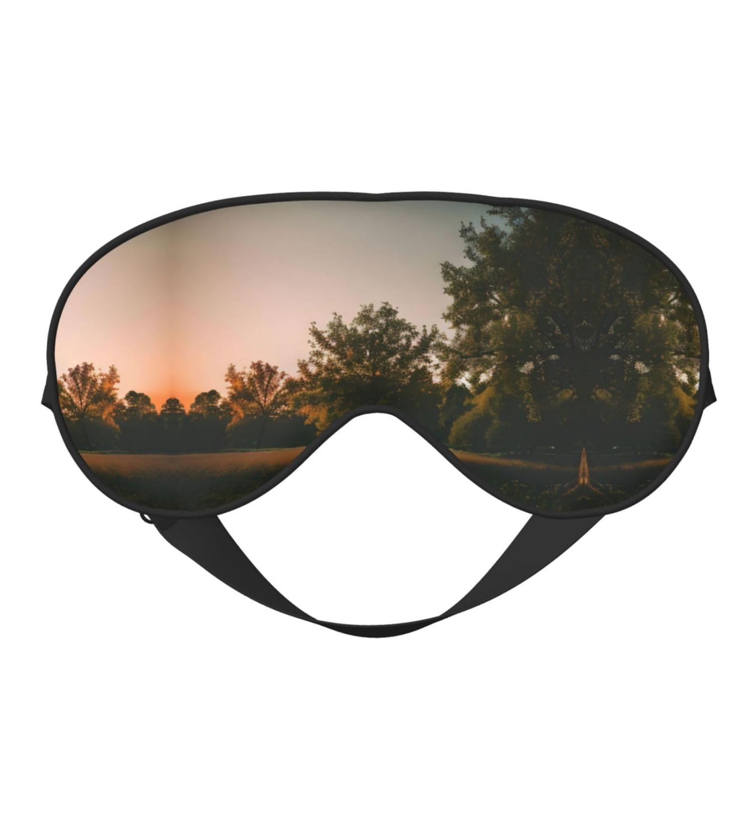 Landscape Trees Soft Sleep Eye Mask Female Breathable Eye Patch Perfect for Travel and Relaxation - Buy Online on GoSupps.com