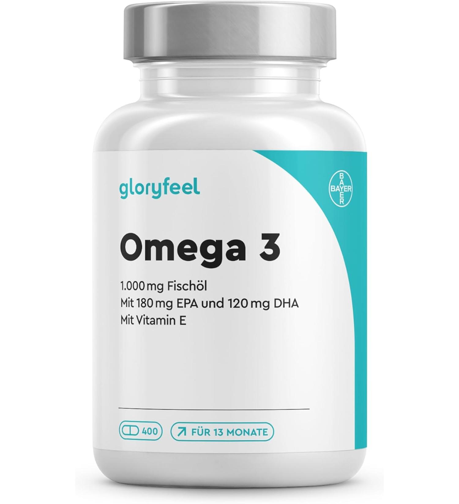 Buy Omega 3 Capsules (400 ct) - 1000 mg Fish Oil EPA & DHA - High Dose Pure & Additive-Free - Sustainable Fishing - International Shipping Available - Buy Online on GoSupps.com