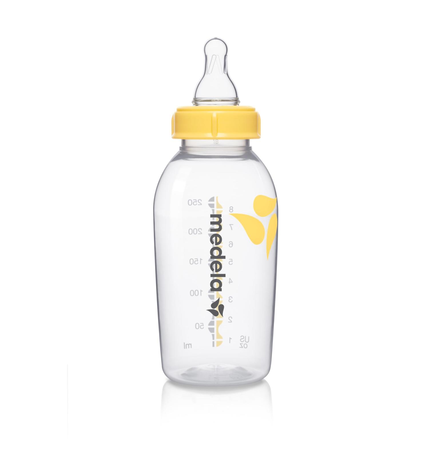 Medela Medium Flow BPA-Free Breastmilk Teat with 250ml Bottle - Express, Store, and Feed with Confidence - Buy Online on GoSupps.com
