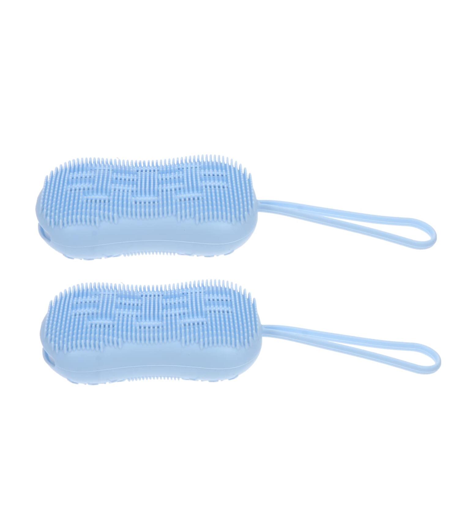 Beavorty 2pcs Silicone Body Bath Brush Set for Gentle Exfoliation and Deep Cleaning - Buy Online on GoSupps.com