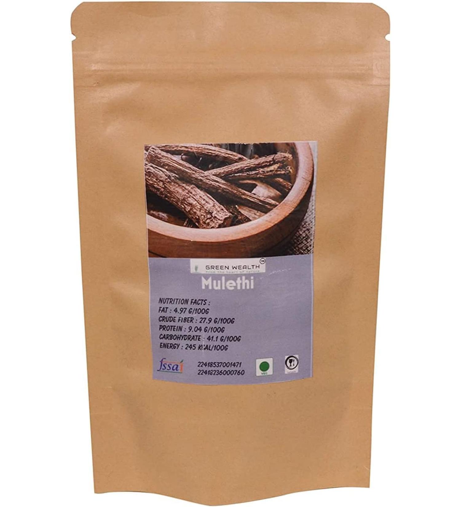 CROW Whole Mulethi (Liquorice) - 200 Grams - Buy Online on GoSupps.com