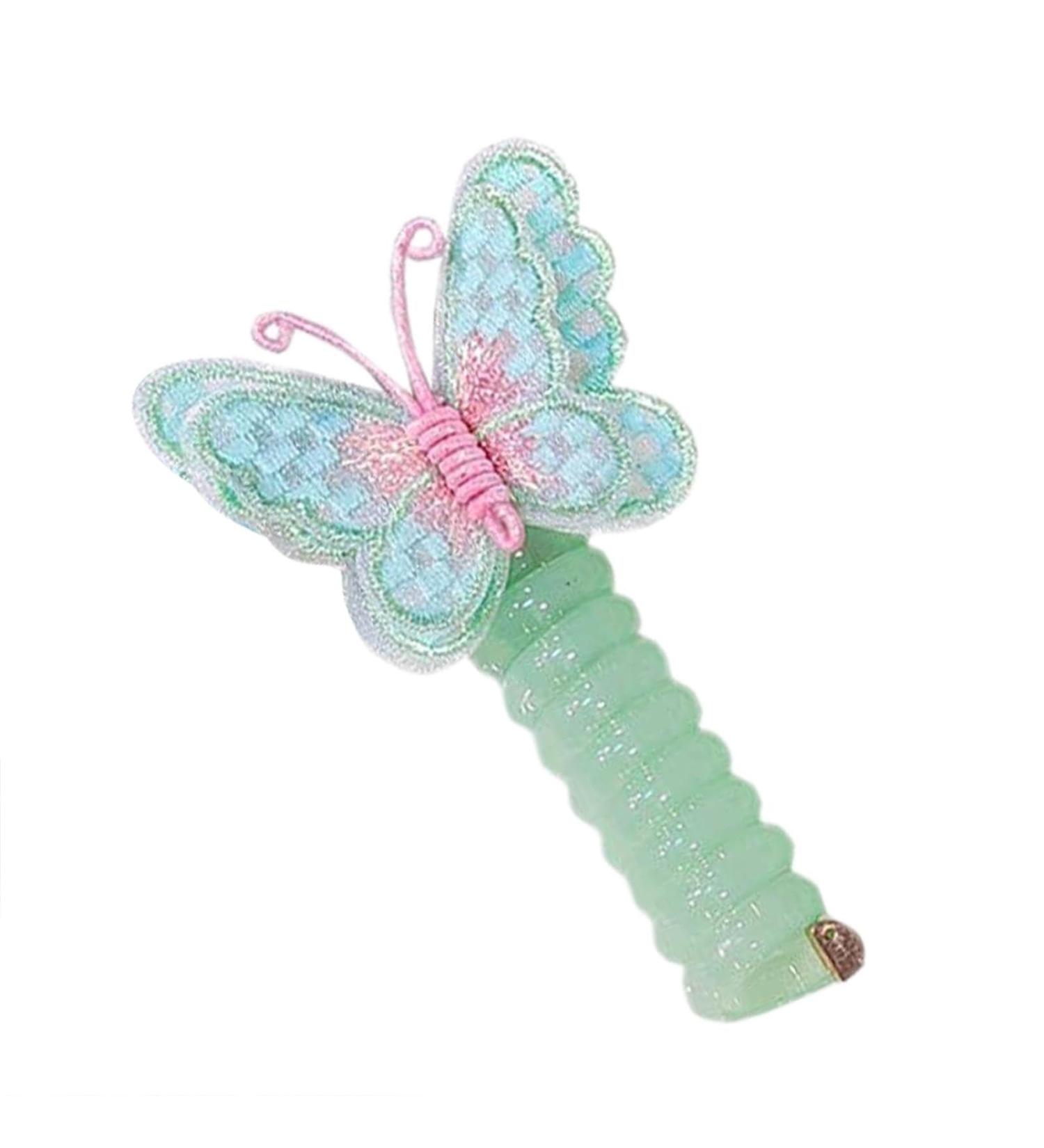 5 Telephone Wire Hair Ties tail Hair Tie Colorful Telephone Wire Hair Bands Hair Ties Phone Cord Hair Coils Phone Cord Hair Ties tail Holder Accessories Green - Buy Online on GoSupps.com