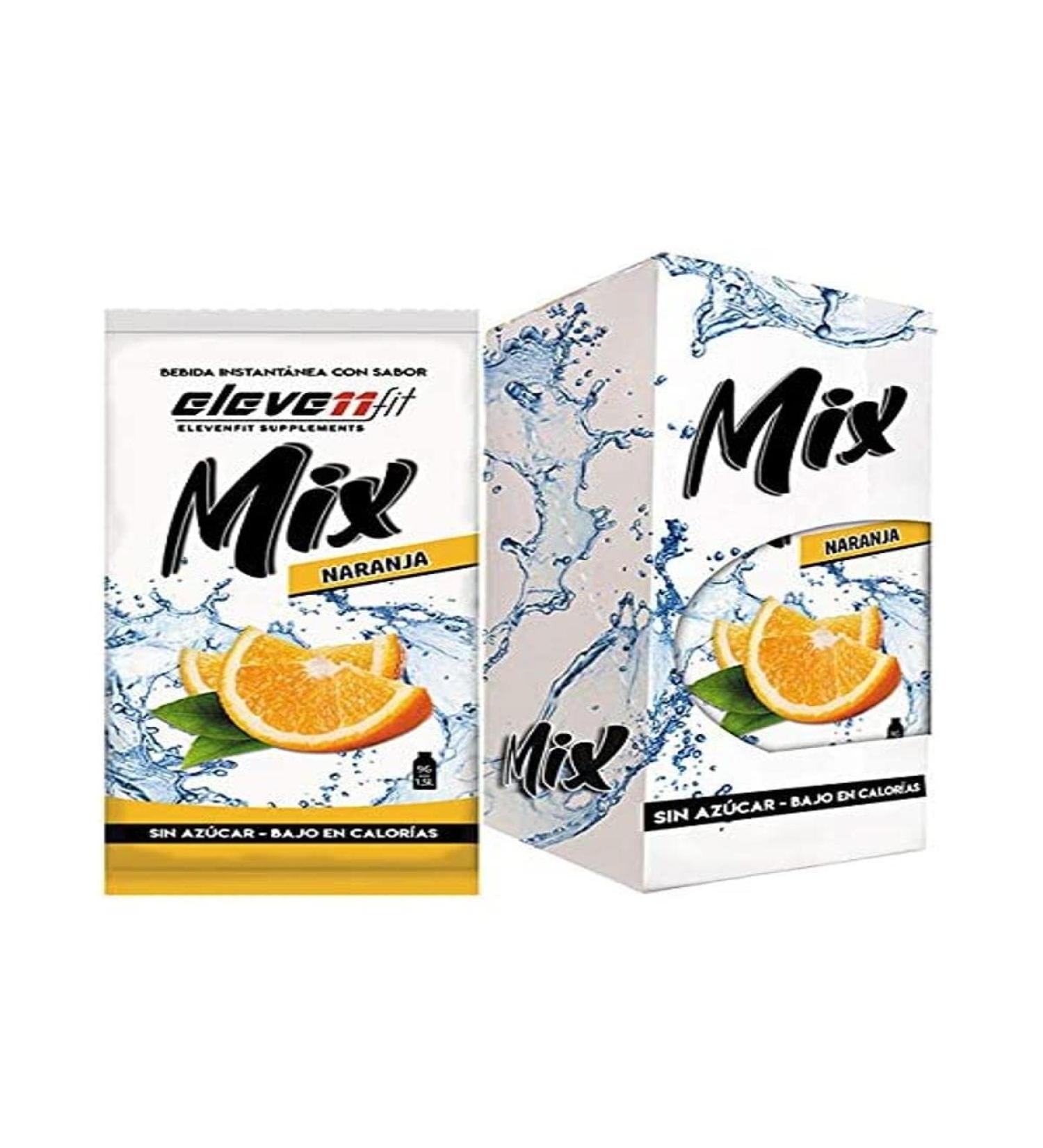 ELEVENFIT Eleven Fit Box of 12 Mixed Flavour Orange Sugar Free 100g