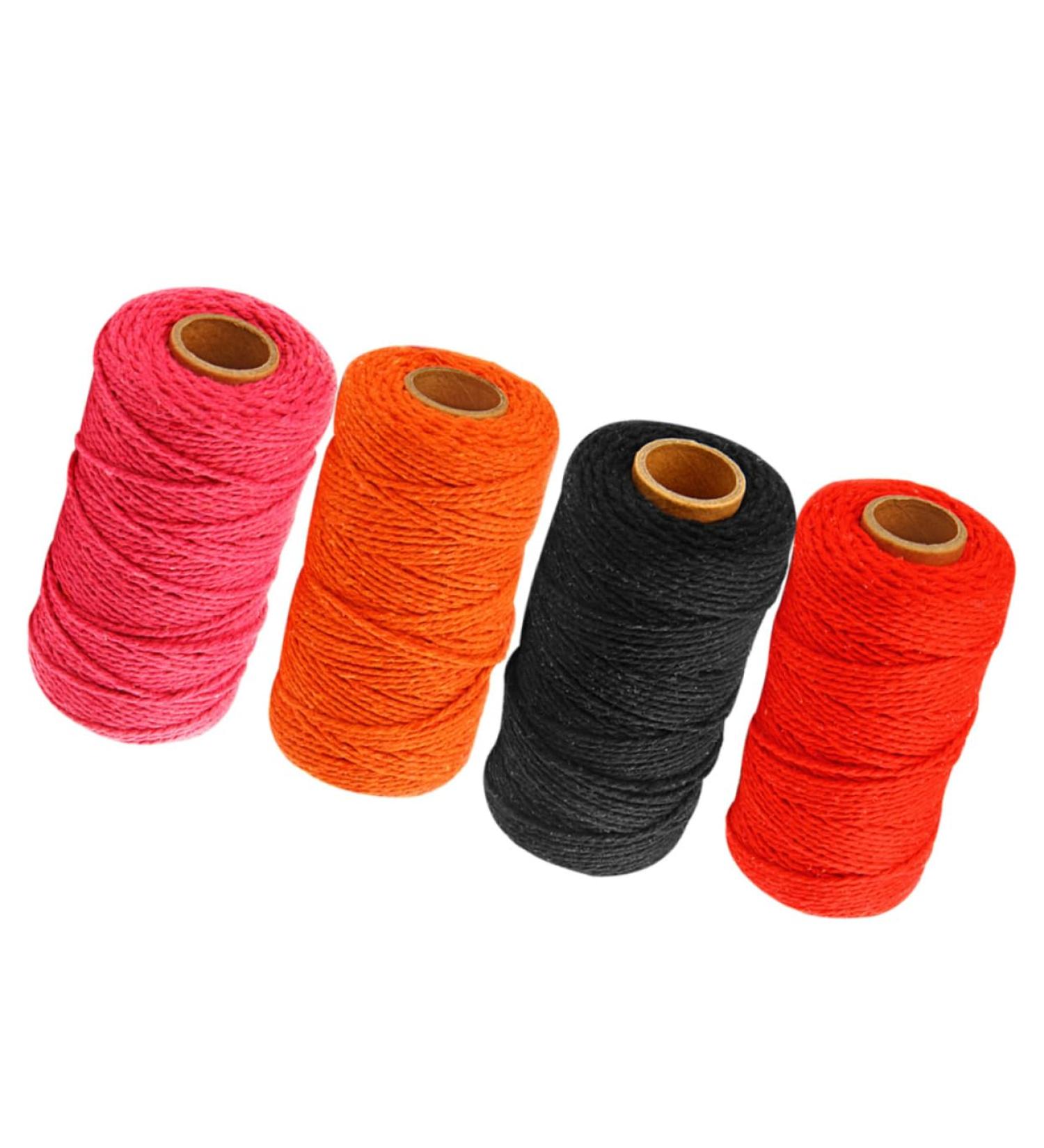 Amosfun 4 Roll DIY Craft Thread - Natural Twine for Gift Wrapping Cooking Camping & Weaving | International Shipping Available - Buy Online on GoSupps.com