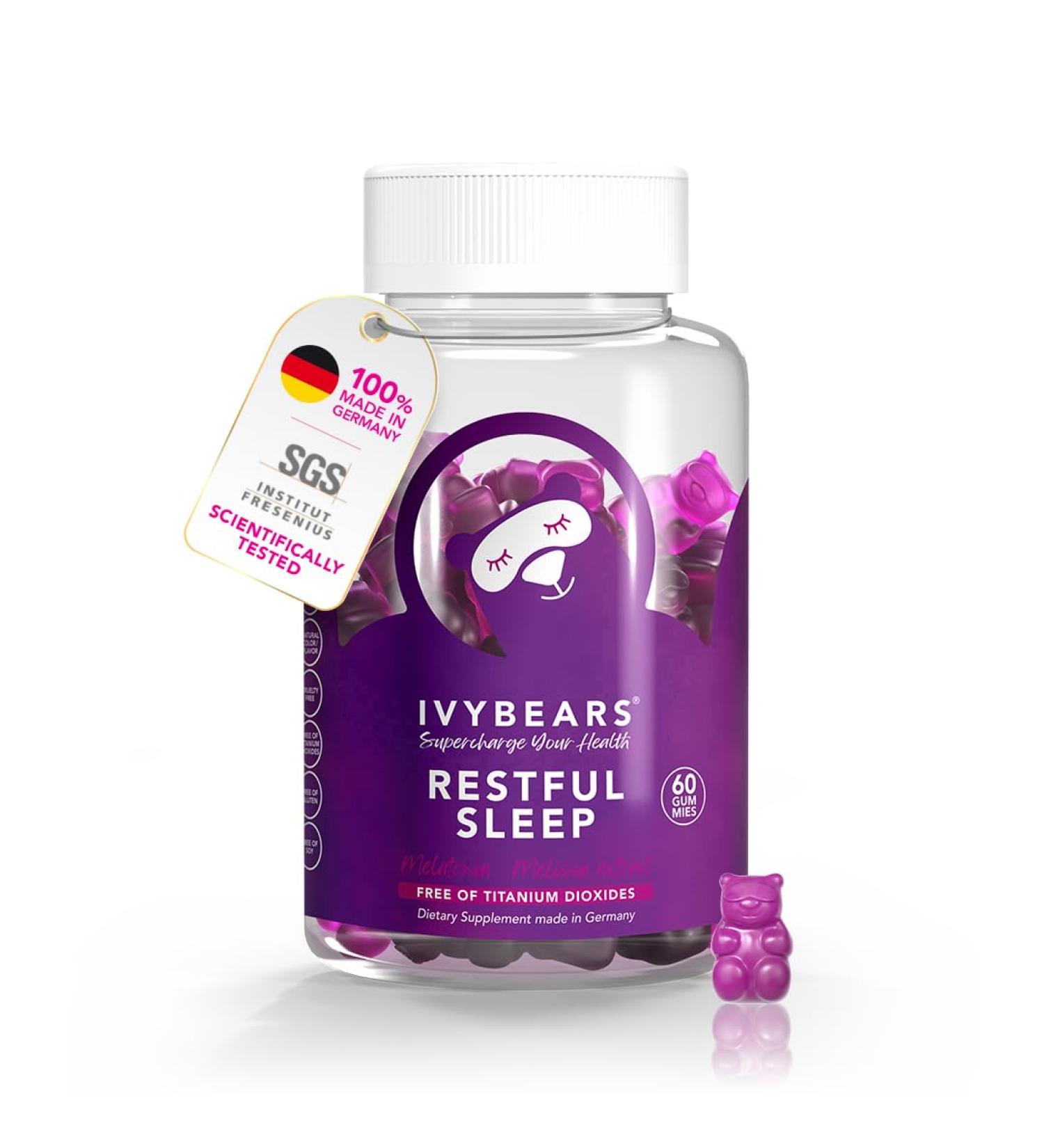 Fast Acting Melatonin Gummies - 5 mg Melatonin - 100% Natural Flavor - with Lactium L-Theanine & Lemon Balm - with AI Sleep Assistant - Natural Sleep Support - Vegan - 60 Pieces 30 Days Supply - Buy Online on GoSupps.com