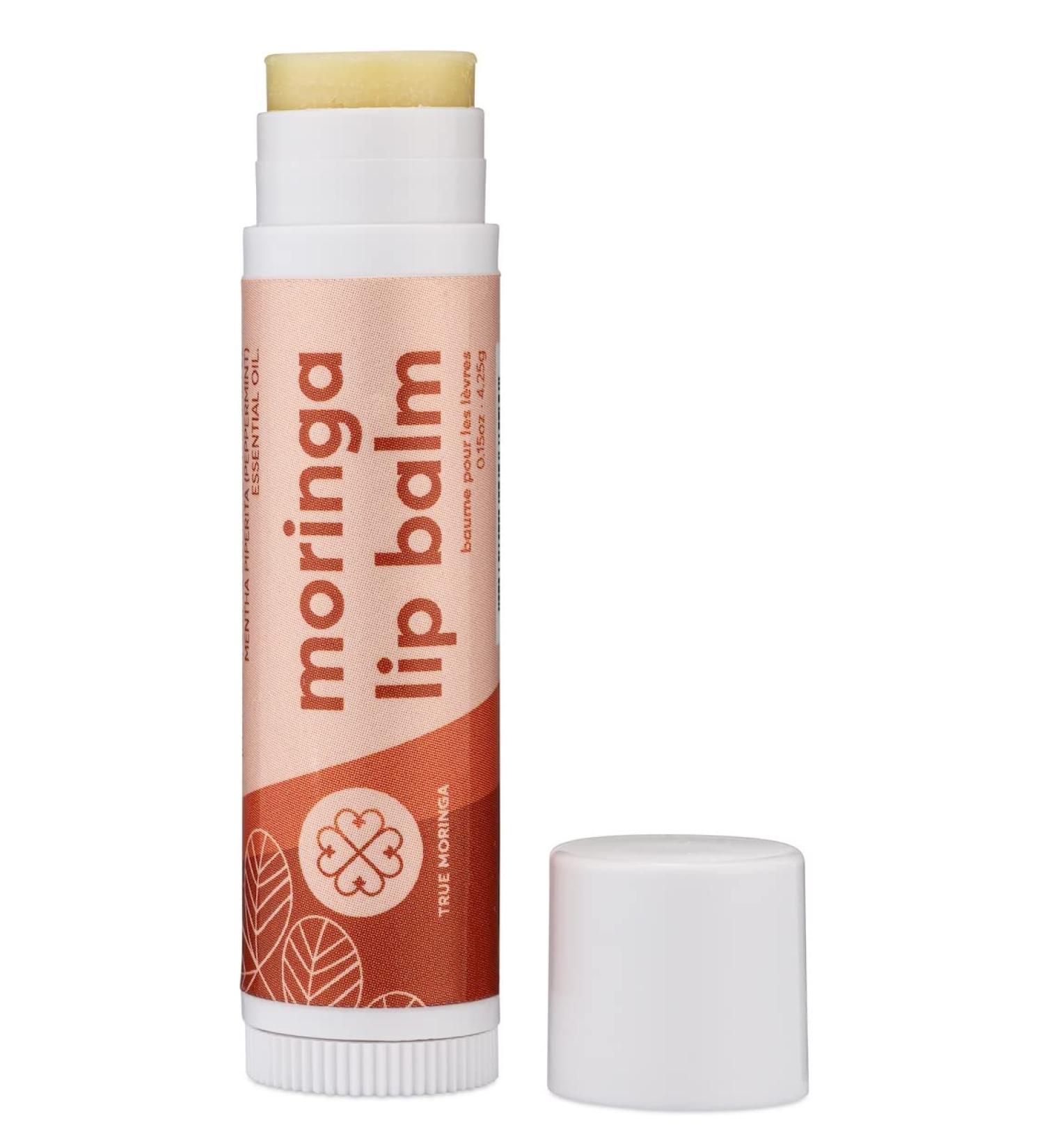 True Moringa Lip Balm | Intense Hydration for Dry Lips | 100% Vegan Paraben & Sulfate Free Ethically Sourced - Buy Online on GoSupps.com