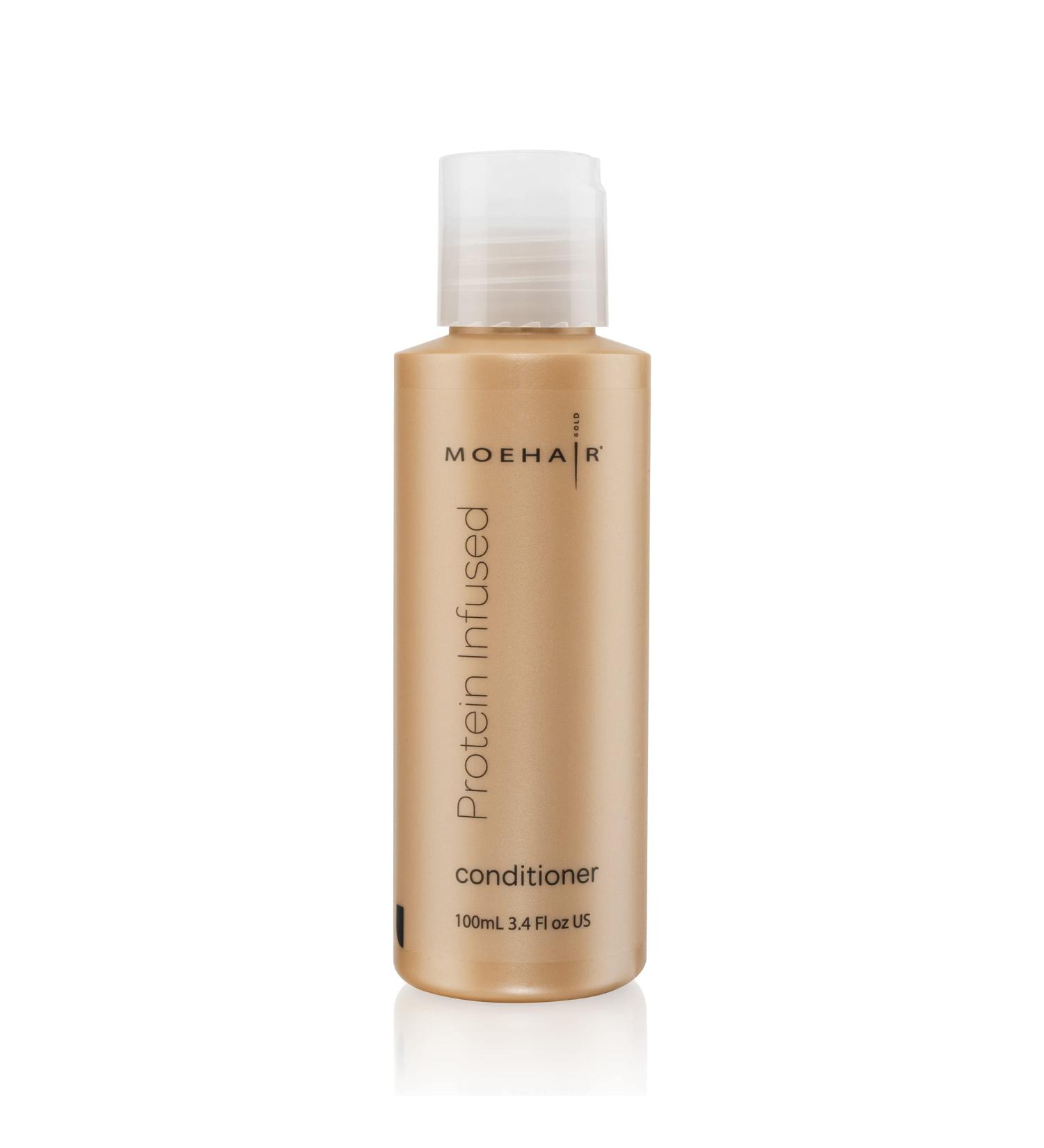 MOEHAIR Travel Protein Infused Conditioner - Sulfate & Paraben Free Hair Moisturizer Hydration Shine | Color Safe Travel Size 3.4 Fl Oz - Buy Online on GoSupps.com