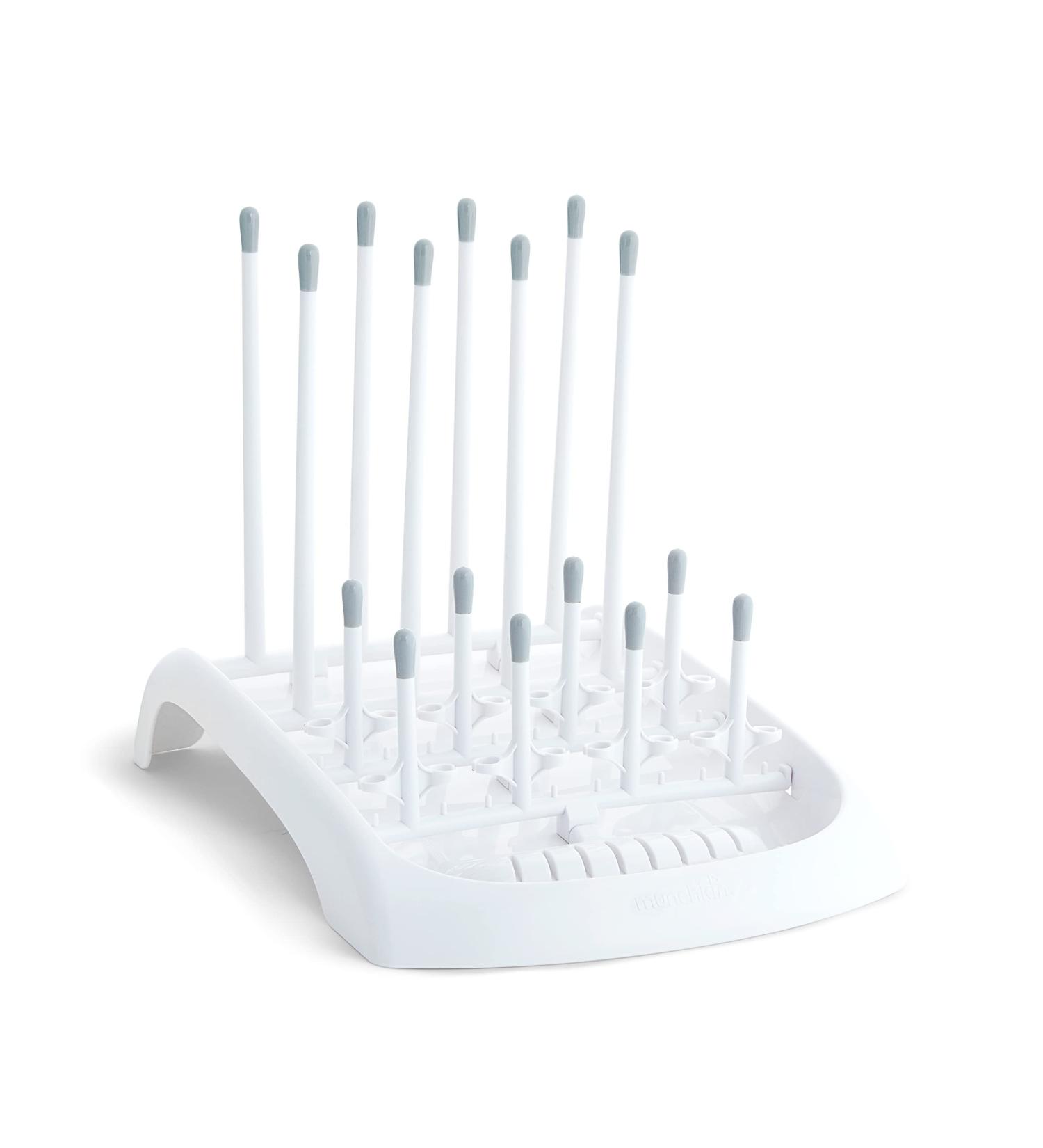 EliteKoopers Folding Baby Bottle Drying Rack Holder Feeding Cup holder (1Pcs White)