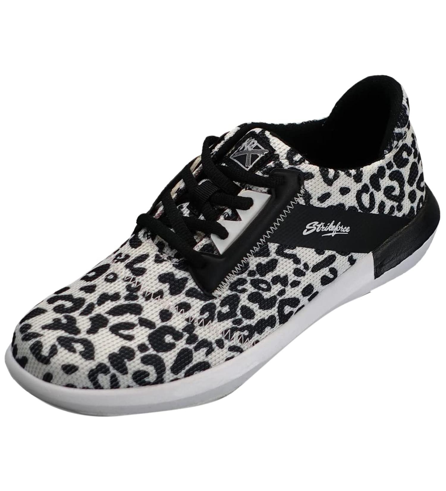 KR Strikeforce Lux Leopard Women's Bowling Shoe with FlexSlide Technology for Ultimate Slide Control 7.5 Leopard