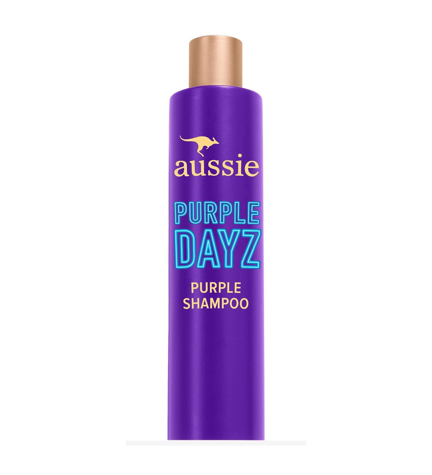 Aussie Purple Shampoo 9.6 Oz - Brightens Natural & Color-Treated Blonde Hair with Australian Kakadu Plum & Lemon Myrtle - Buy Online on GoSupps.com