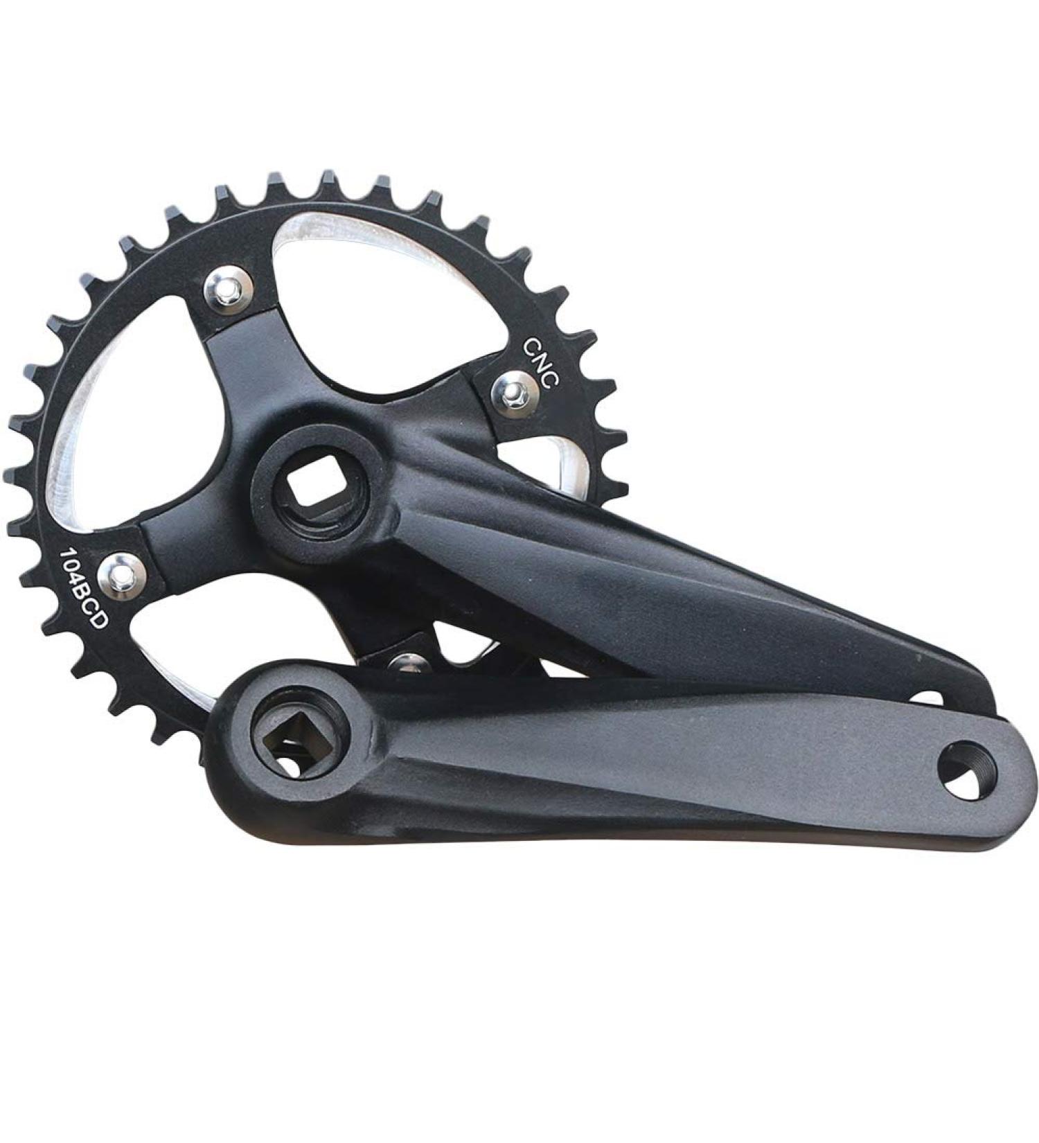 GANOPPER MTB Crank Arm Set 104 BCD Square Taper 32T Crankset - 152mm, 165mm, 170mm - Buy Online on GoSupps.com