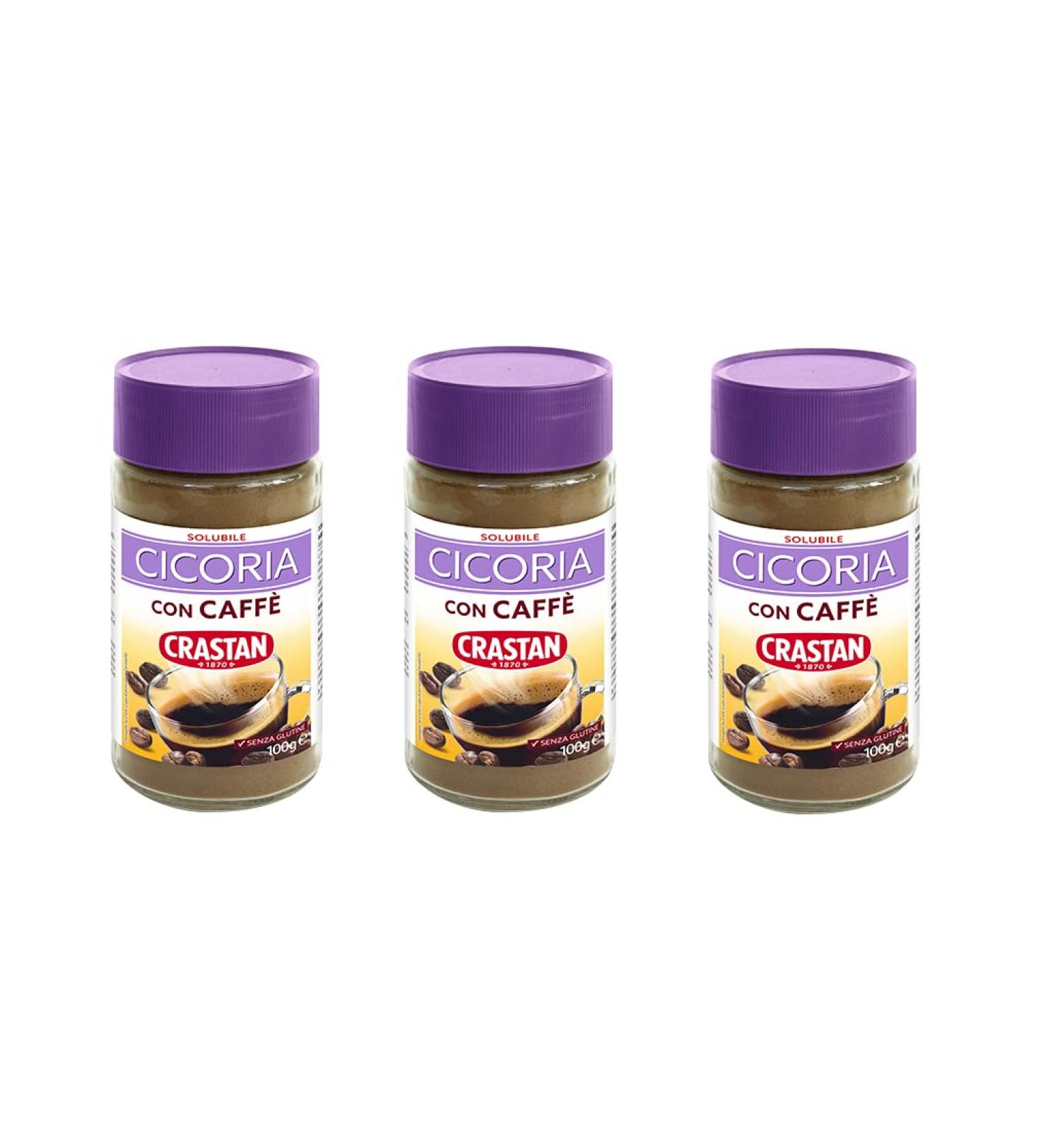  Caff Crastan Soluble Cicoria with Coffee - Soluble preparation - With coffee - 100 g - Gluten-free - Buy Online on GoSupps.com