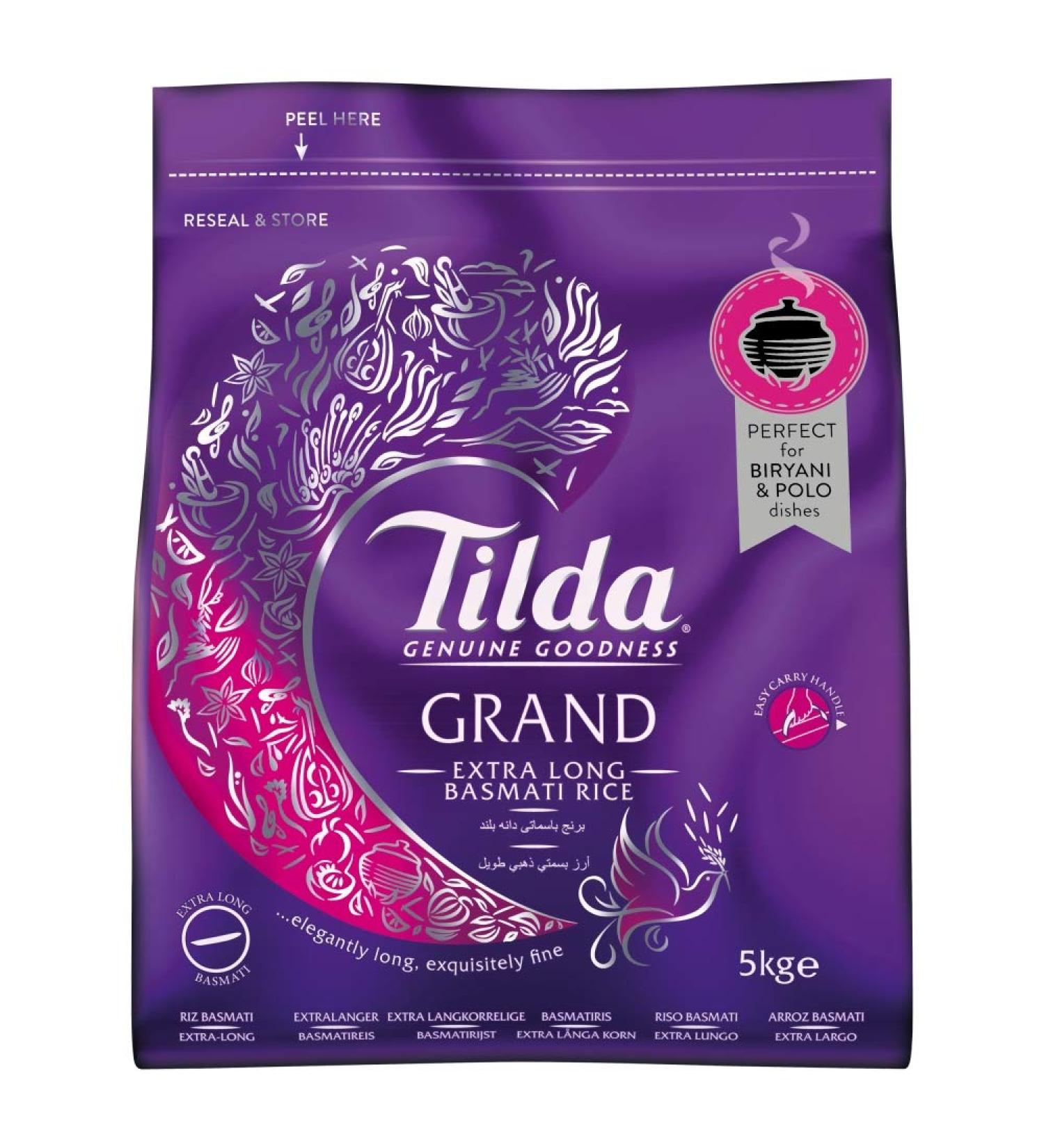 Tilda Grand Extra Long Basmati Rice 5kg