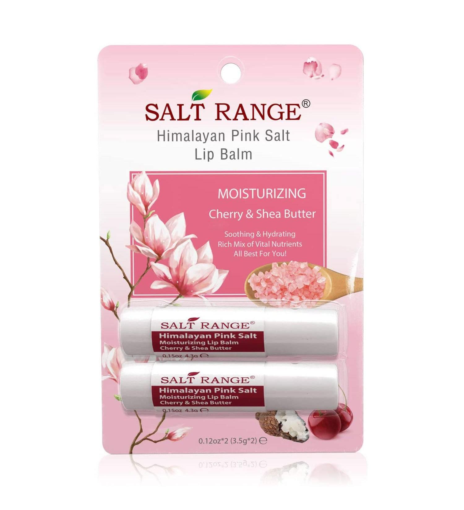 Organic Cherry & Shea Butter Lip Balm 2-Pack - Moisturizing Chapstick for Dry and Cracked Lips - 0.30oz (2 Pieces) - Buy Online on GoSupps.com