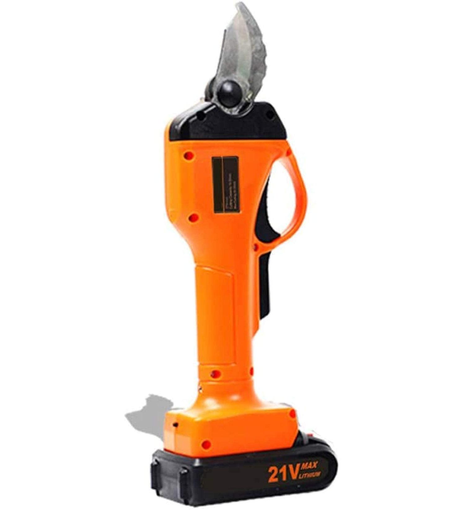 Electric Pruning Shears 0-30Mm with Rechargeable Battery Led Lights Professional Cordless Tree Branch Cutter Scissors-Yellow (Yellow) Small Gift - Buy Online on GoSupps.com