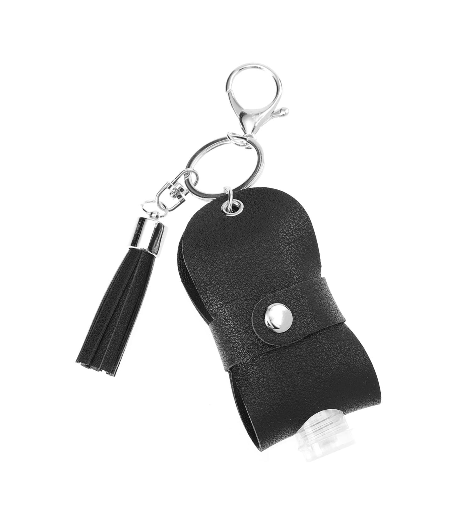 Housoutil Perfume Bottle Set Bottle Holder Keychain Portable Liquid Container Refillable Containers Travel Key Fob Bottle Cover Keyring Outdoor Bottle Rack Zinc Alloy 10x4.3cm Black - Buy Online on GoSupps.com