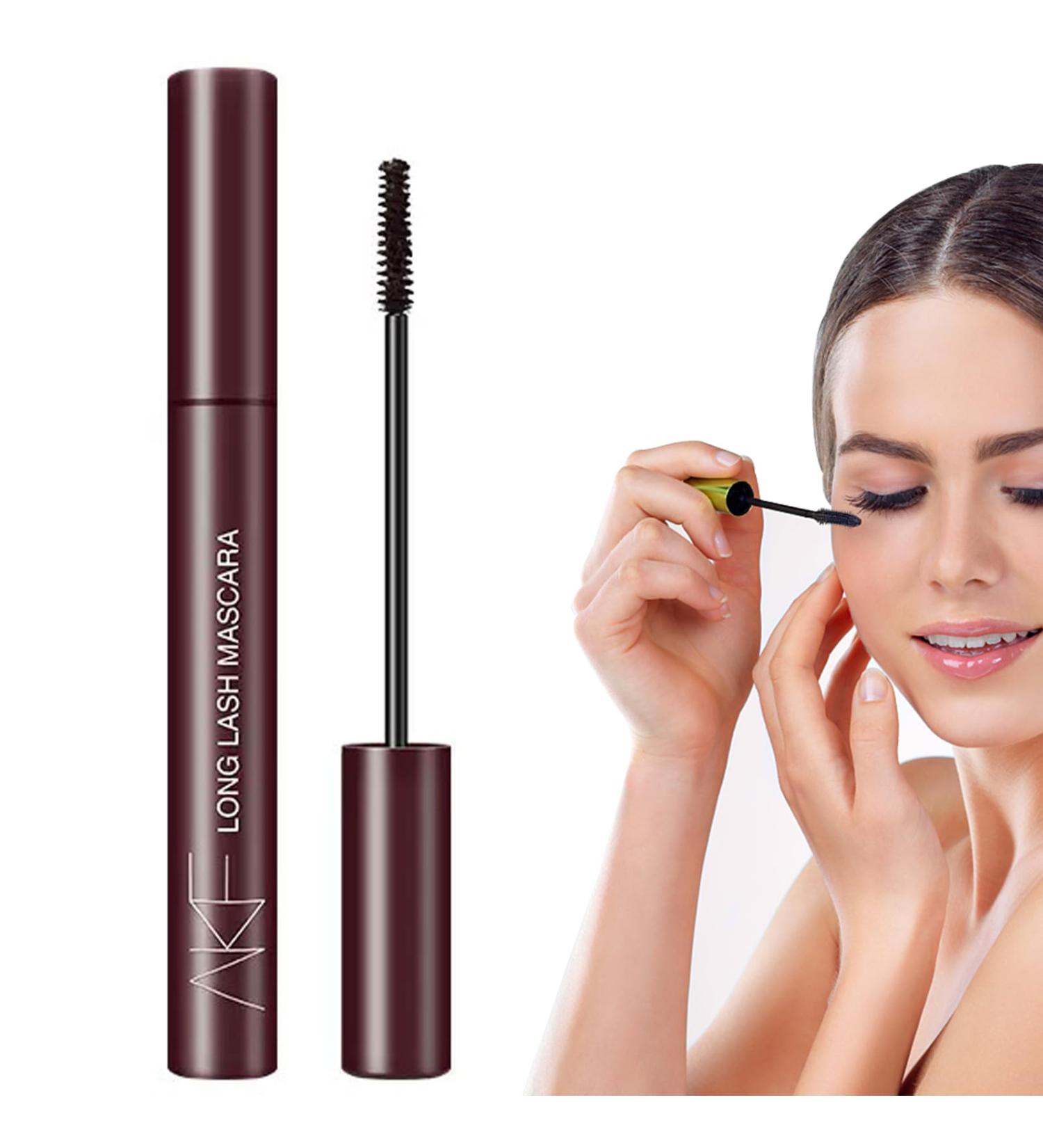 Primer Mascara | Waterproof Non-Sticky Eye Lash Mascara for Instant Volumizing - Women Cosmetics for Dating Gathering Working Home Traveling Pochy Long Lasting Makeup 02#brown - Buy Online on GoSupps.com