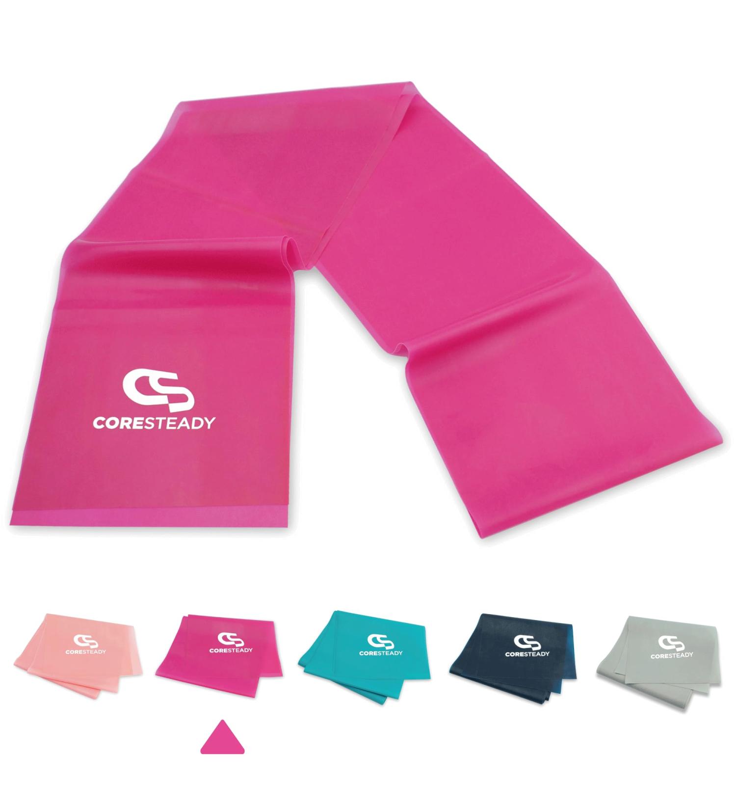 Coresteady Resistance Band 1.3m - Build Strength & Flexibility for Men & Women | Fitness Stretching Pilates Yoga | Exercise Guide Included - Buy Online on GoSupps.com