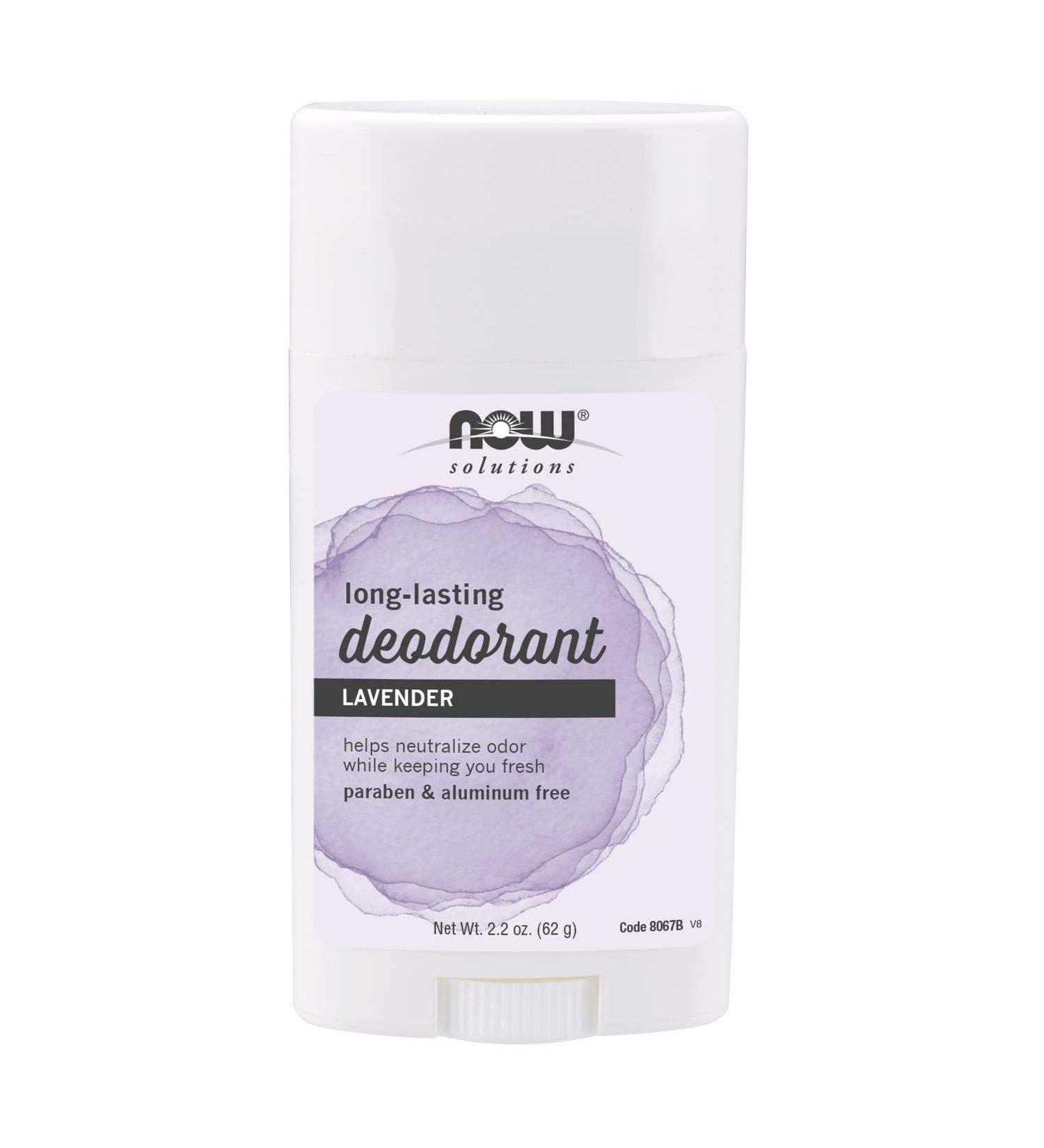 NOW Solutions Lavender Body Deodorant Stick 2.2 Ounces Paraben-Free Long-Lasting Odor Eliminating Protection Lavender 2.2 Ounce (Pack of 1) - Buy Online on GoSupps.com
