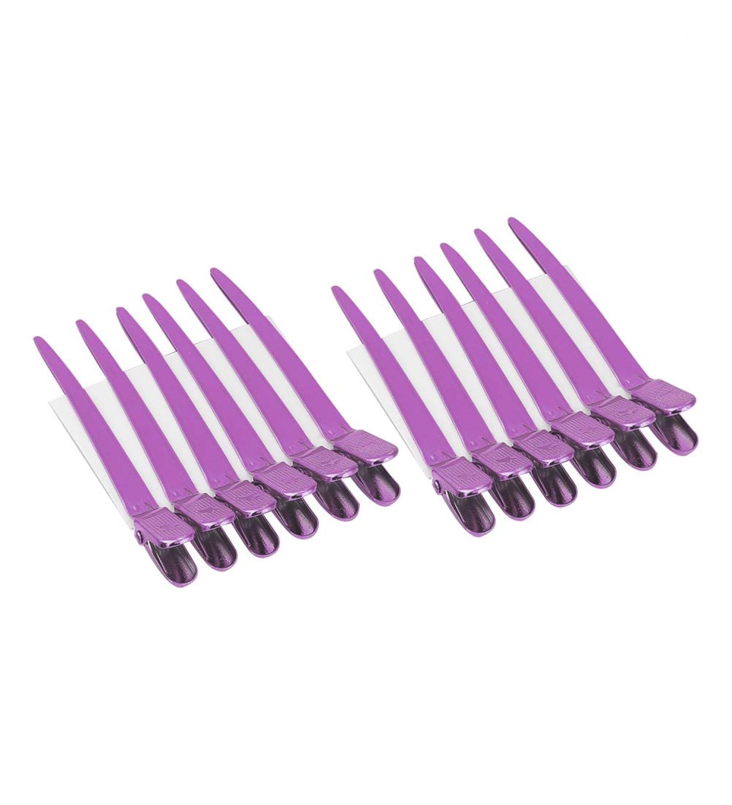 Hair Styling Clips Salon Hair Clips 12pcs/Box Hair Styling Clips Hairdressing Salon Sectioning Hairpins for Salon Styling 6 Colors(Rose Red) - Buy Online on GoSupps.com