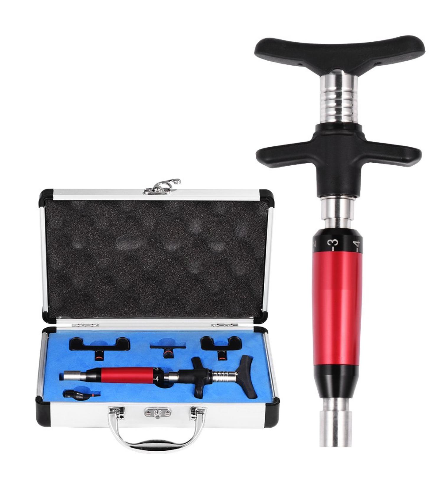 Activator Chiropractic Tool - 6 Levels Manual Spinal Correction Device with 4 Interchangeable Massage Heads for Enhanced Wellness - Buy Online on GoSupps.com