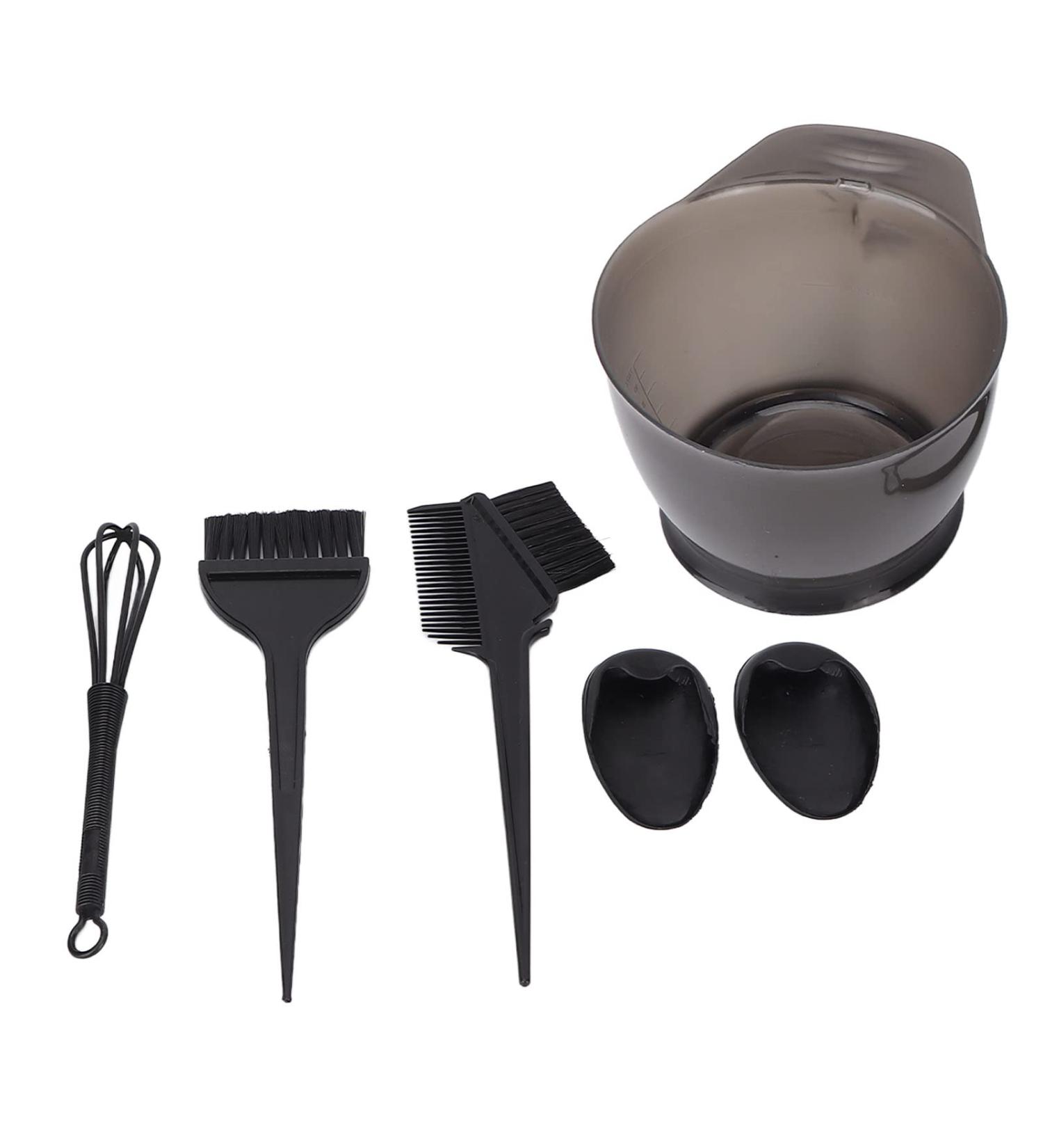 Hair Coloring Dyeing Kit ANGGREK Professional Salon Portable Ear Cover Hair Dye Brush Mixing Bowl Tool Hair Dye Brush Hair Dye Bowl for Home Salon(black) - Buy Online on GoSupps.com