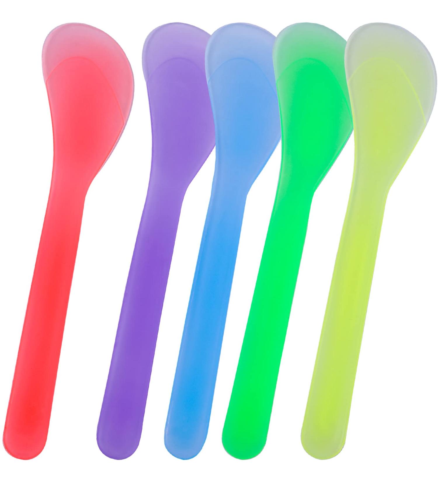 Patelai 50pcs Disposable Cosmetic Spatula - Makeup Frosted Tip Tools for DIY & Sampling - Plastic Cream Scoop & Mask Spoon in Random Colors - Buy Online on GoSupps.com