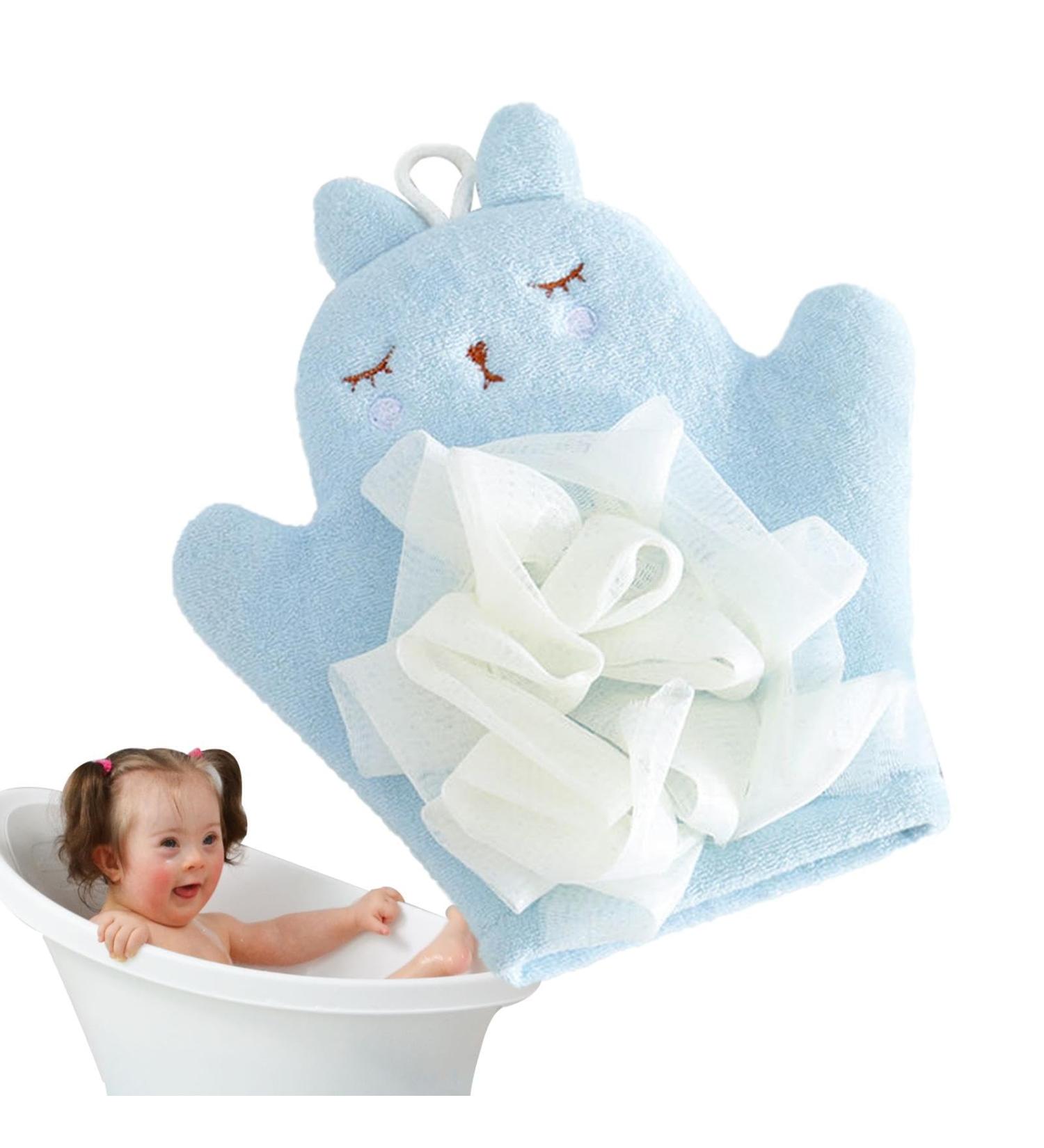 Toseky Bath Scrubber for Kids Boys Soft Bath Towel Sponge | Gentle Body Wash Sponge Kid Body Wash Sponge Children's Bath Towel Sponge Gentle Children's Body Wash Sponge Blue - Buy Online on GoSupps.com