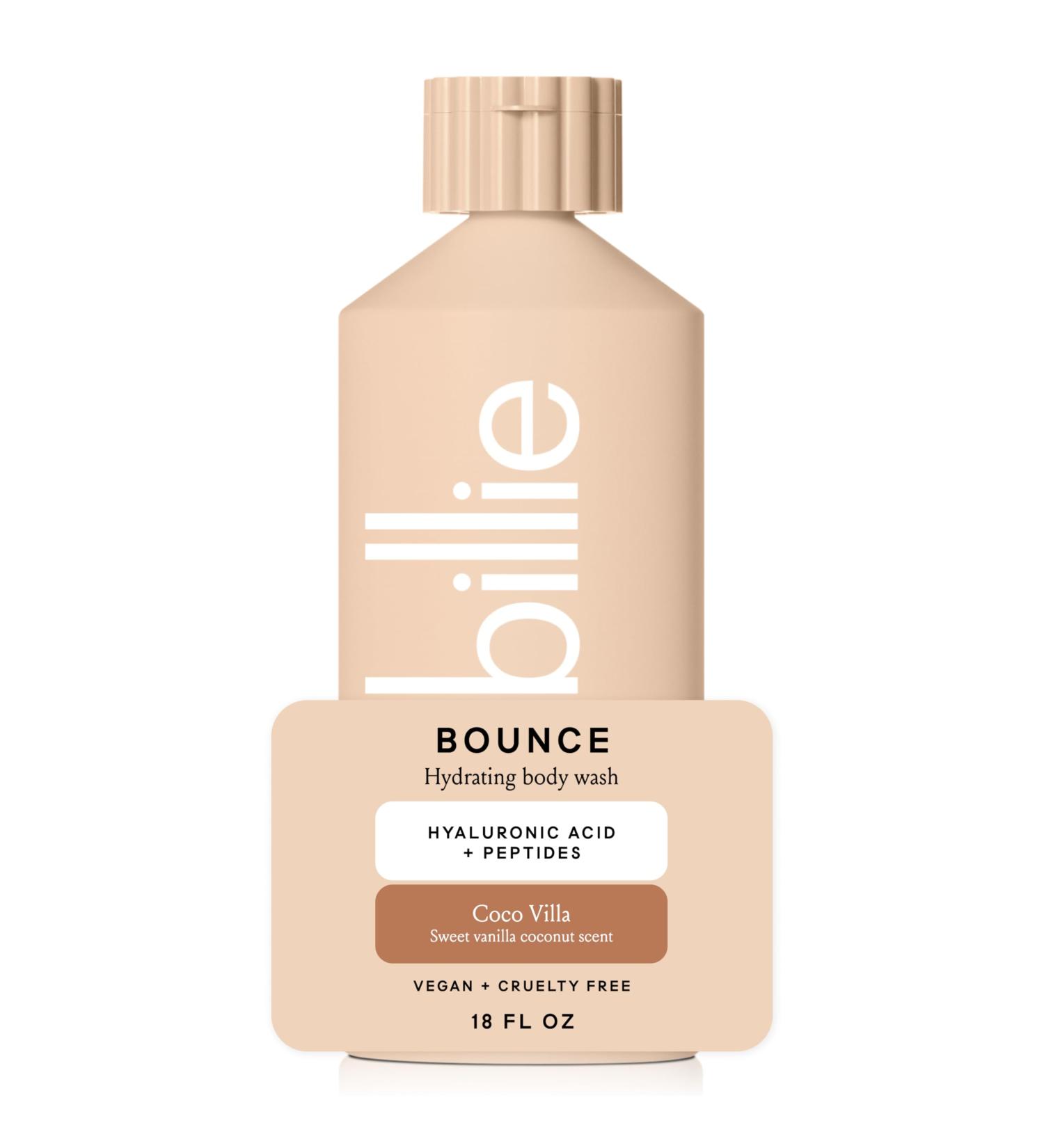 Billie Bounce Hydrating Body Wash Hyaluronic Acid + Peptides Hydrating & Replenishing 18Fl Oz Bounce 18 Fl Oz (Pack of 1) - Buy Online on GoSupps.com