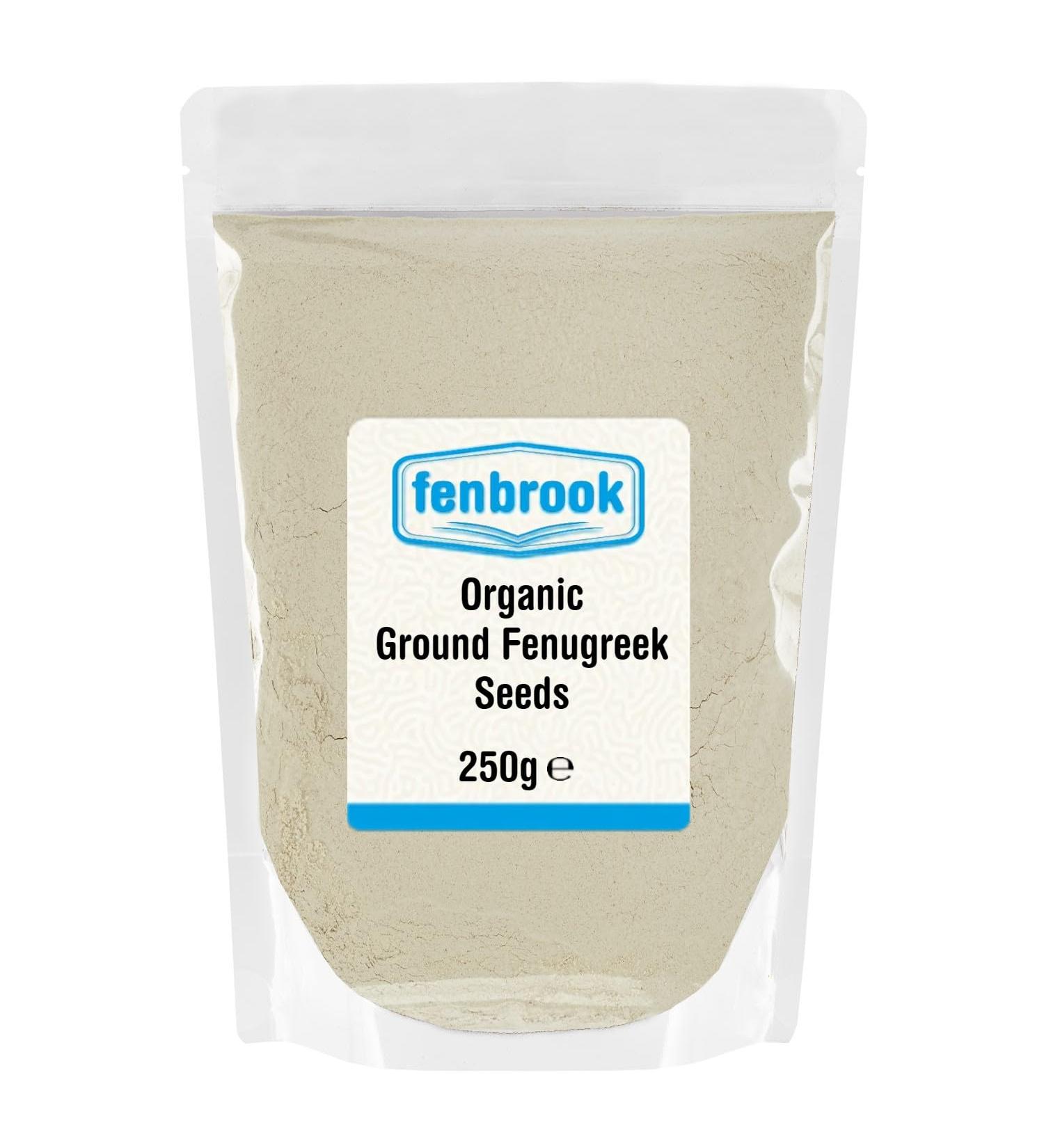 Organic Ground Fenugreek Seeds 250g | Certified Organic by Fenbrook Organic - Buy Online on GoSupps.com