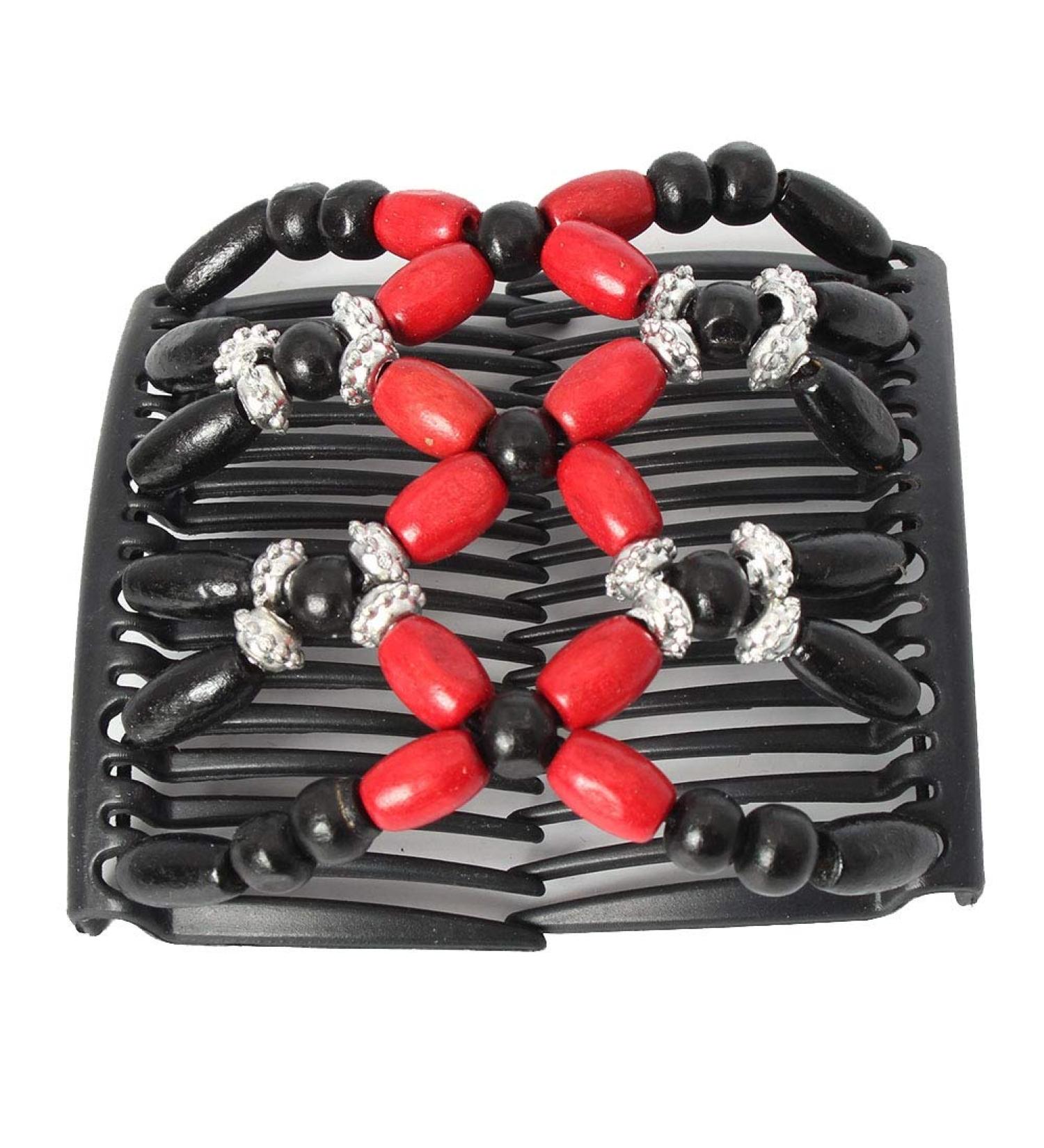 JUSTFOX - Trendy African Wooden Hair Clip & Comb | Butterfly Flower Design | Perfect for All Hair Types - Buy Online on GoSupps.com