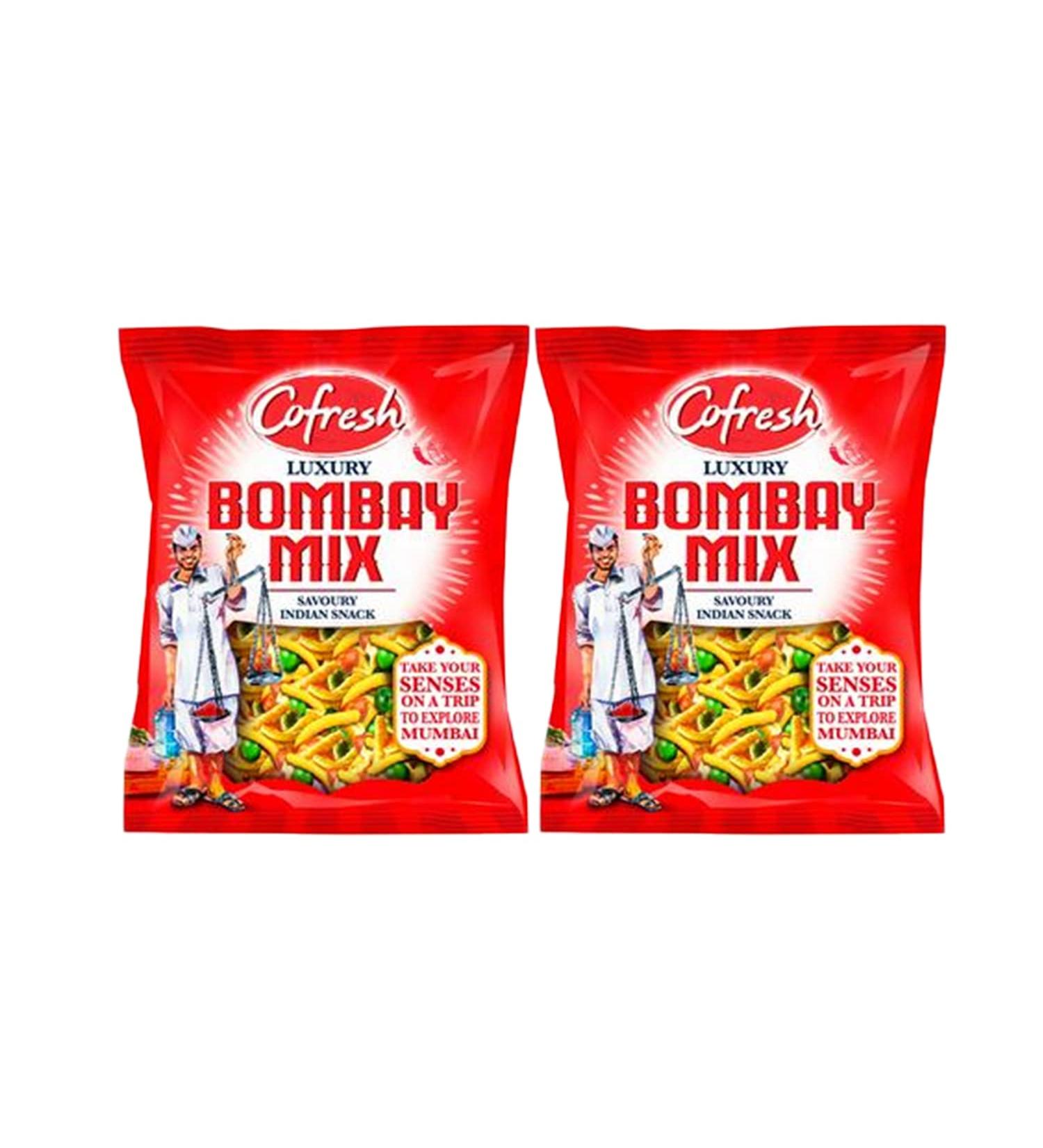 ONE STOP DEALERS Cofresh Mix Crunchy and spicy Delicious Indian Namkeen snacks Made with authentic taste Enjoy with tea and at picnics (Cofresh Bombay Mix Luxury 200g pack of 2)