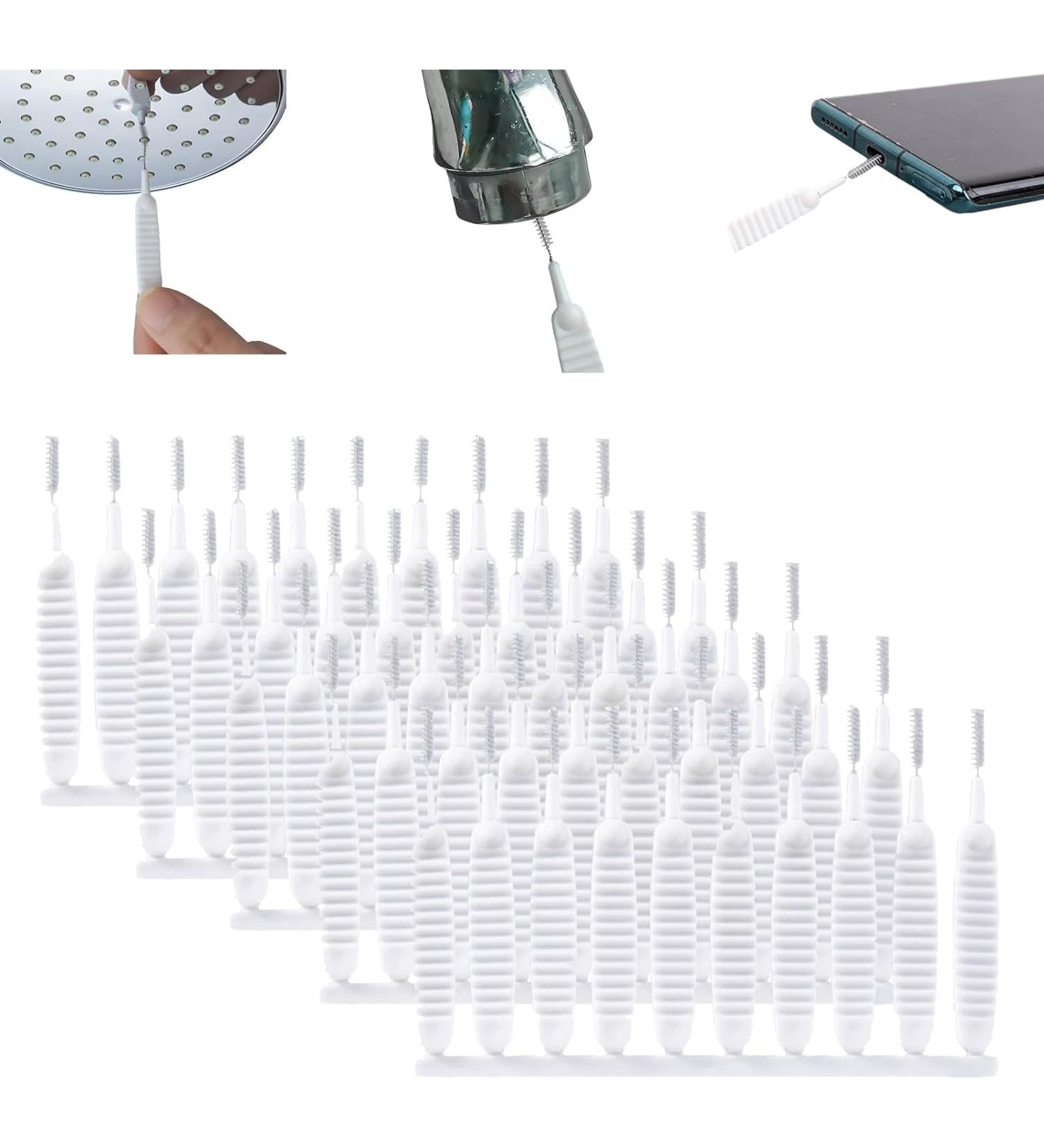 50 Pcs Shower Head Cleaning Brush Gap Hole Anti-Clogging Cleaning Brush Multifunctional Unclogging Small Hole Cleaner for Holes Larger Than 0.7mm in Diameter - Buy Online on GoSupps.com