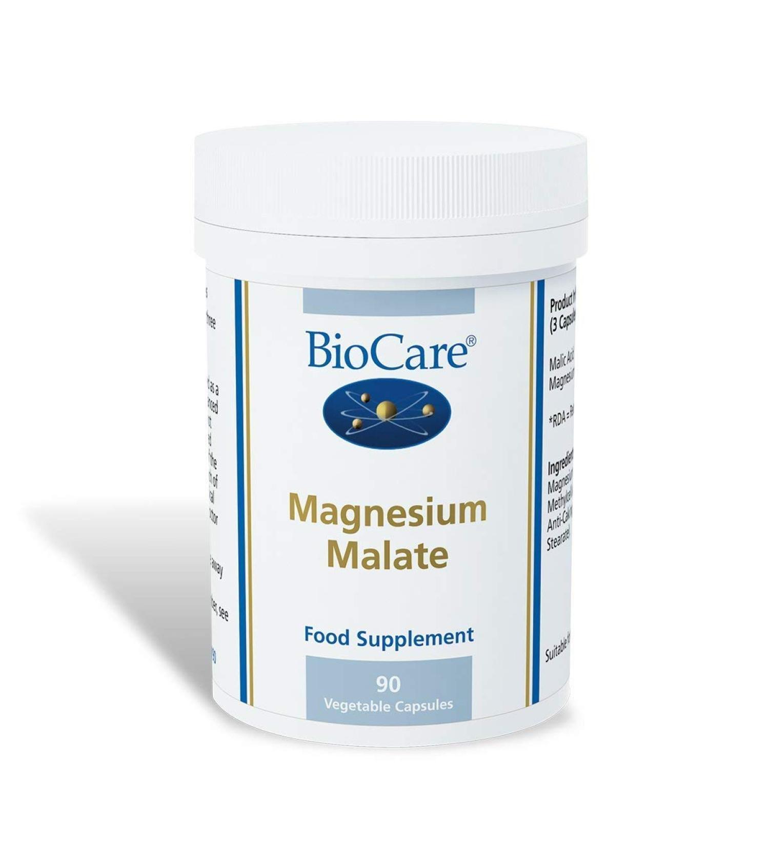 BioCare Magnesium Malate 90 Vegi Capsules (Pack of 3)